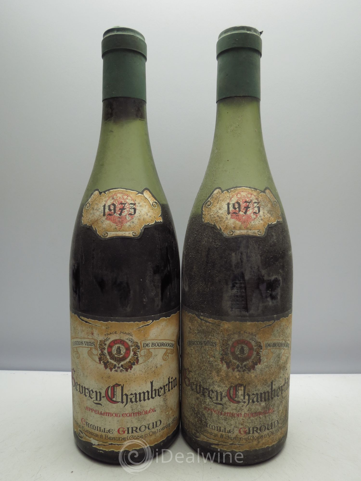 Gevrey-Chambertin C.Giroud 1973 - Lot de 2 bouteilles - 0