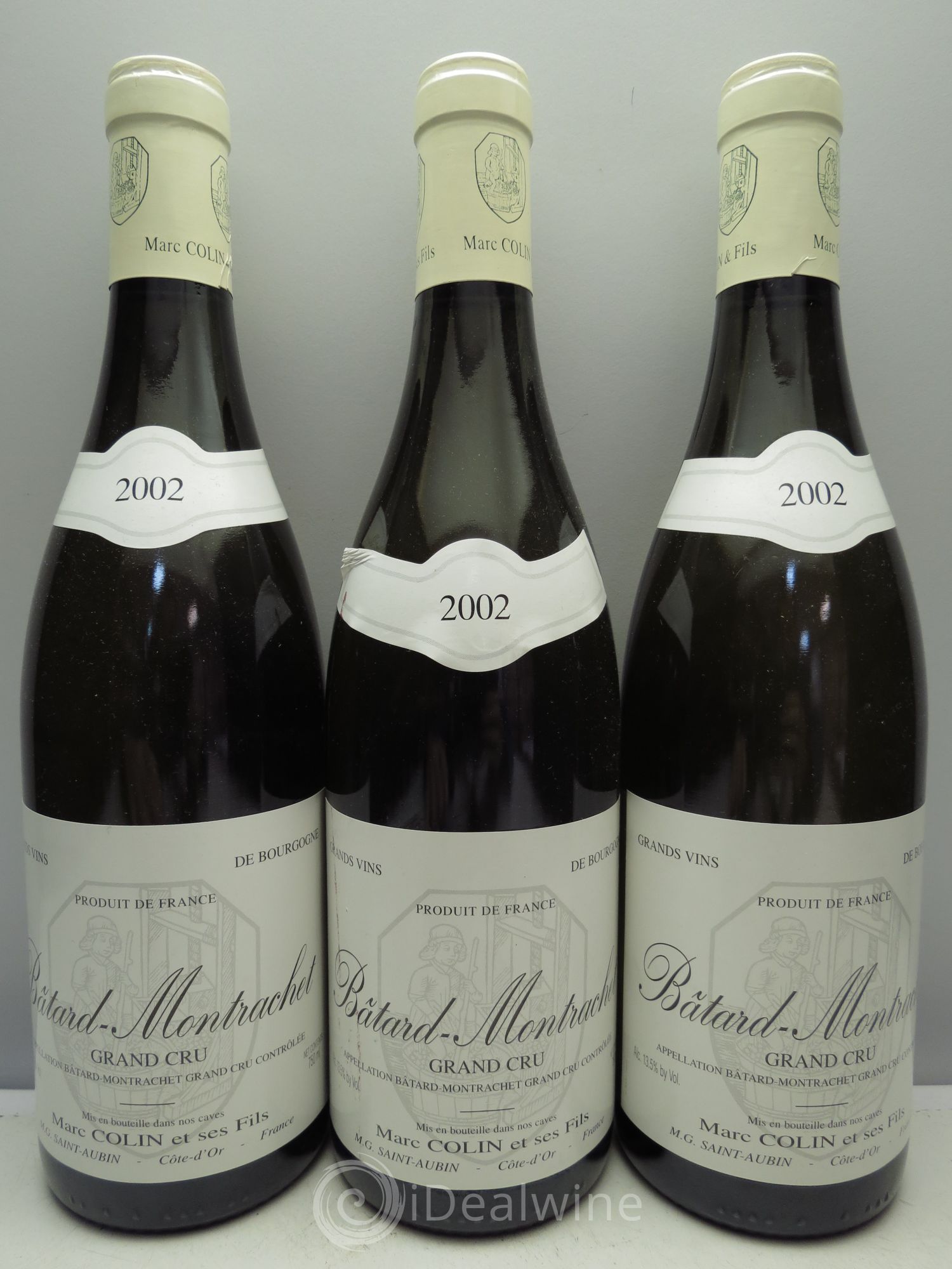 Bâtard-Montrachet Grand Cru M.Colin 2002 - Lot de 3 bouteilles - 0