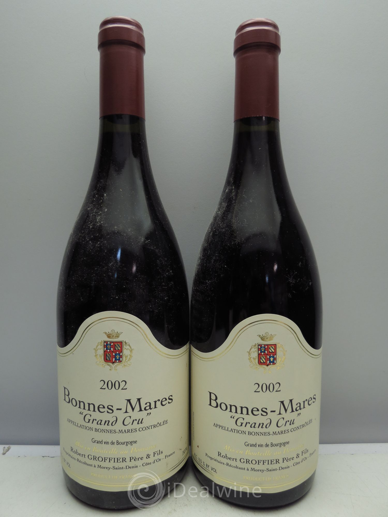 Bonnes-Mares Grand Cru Robert Groffier Père & Fils (Domaine) 2002 - Lot de 2 bouteilles - 0