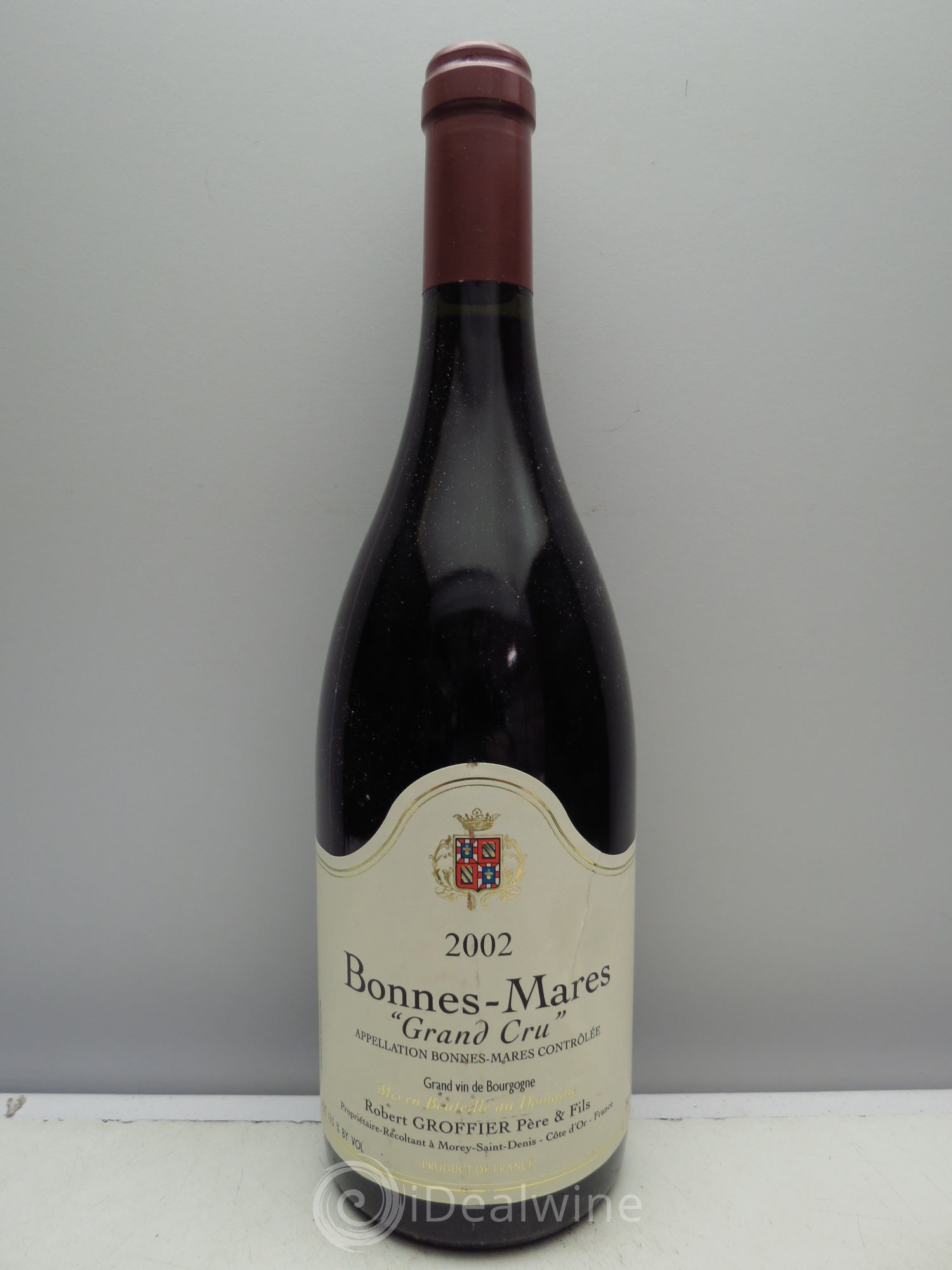 Bonnes-Mares Grand Cru Robert Groffier Père & Fils (Domaine) 2002 - Lot de 1 bouteille - 0