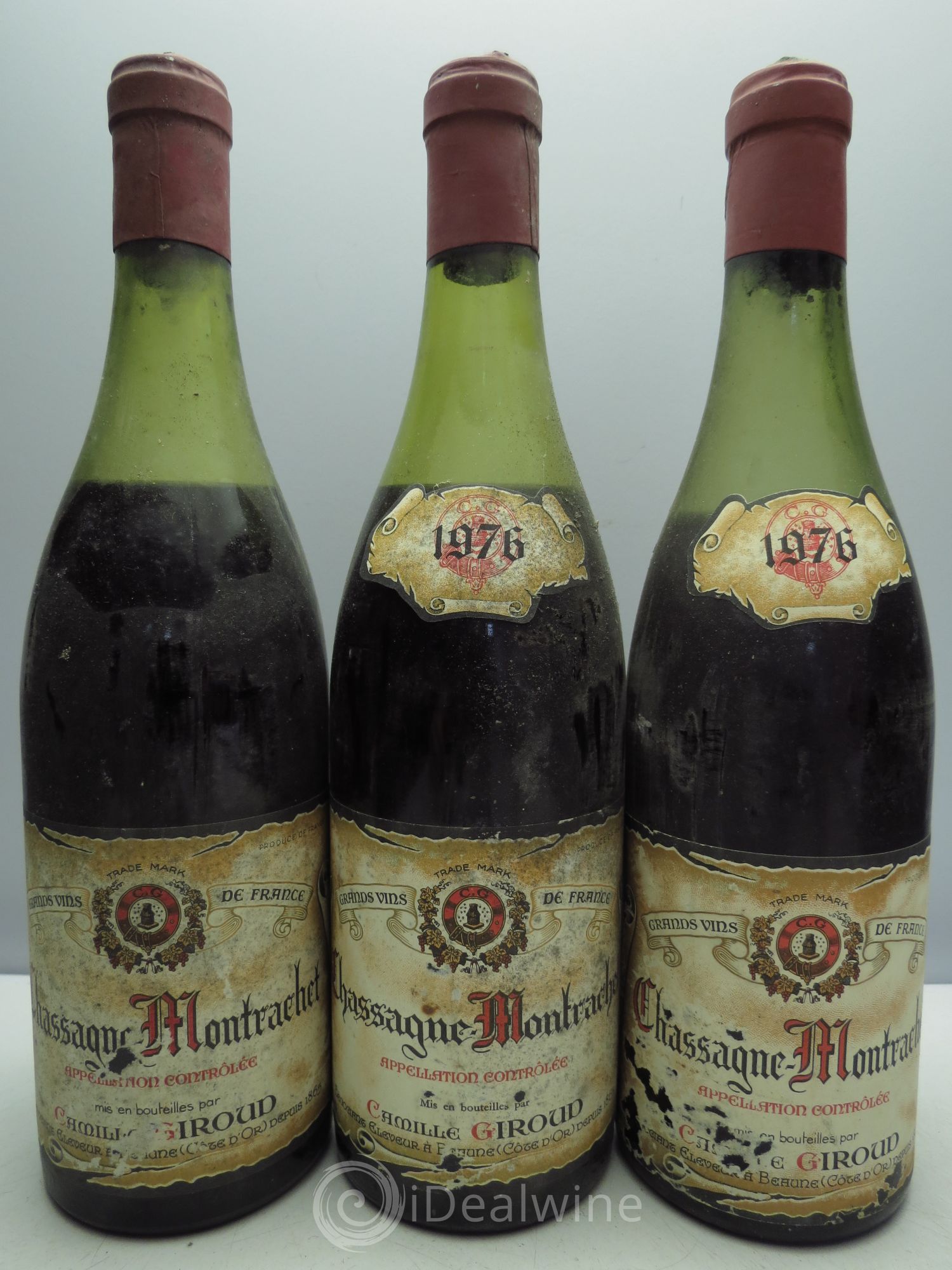 Chassagne-Montrachet C.Giroud 1976 - Lot de 3 bouteilles - 0