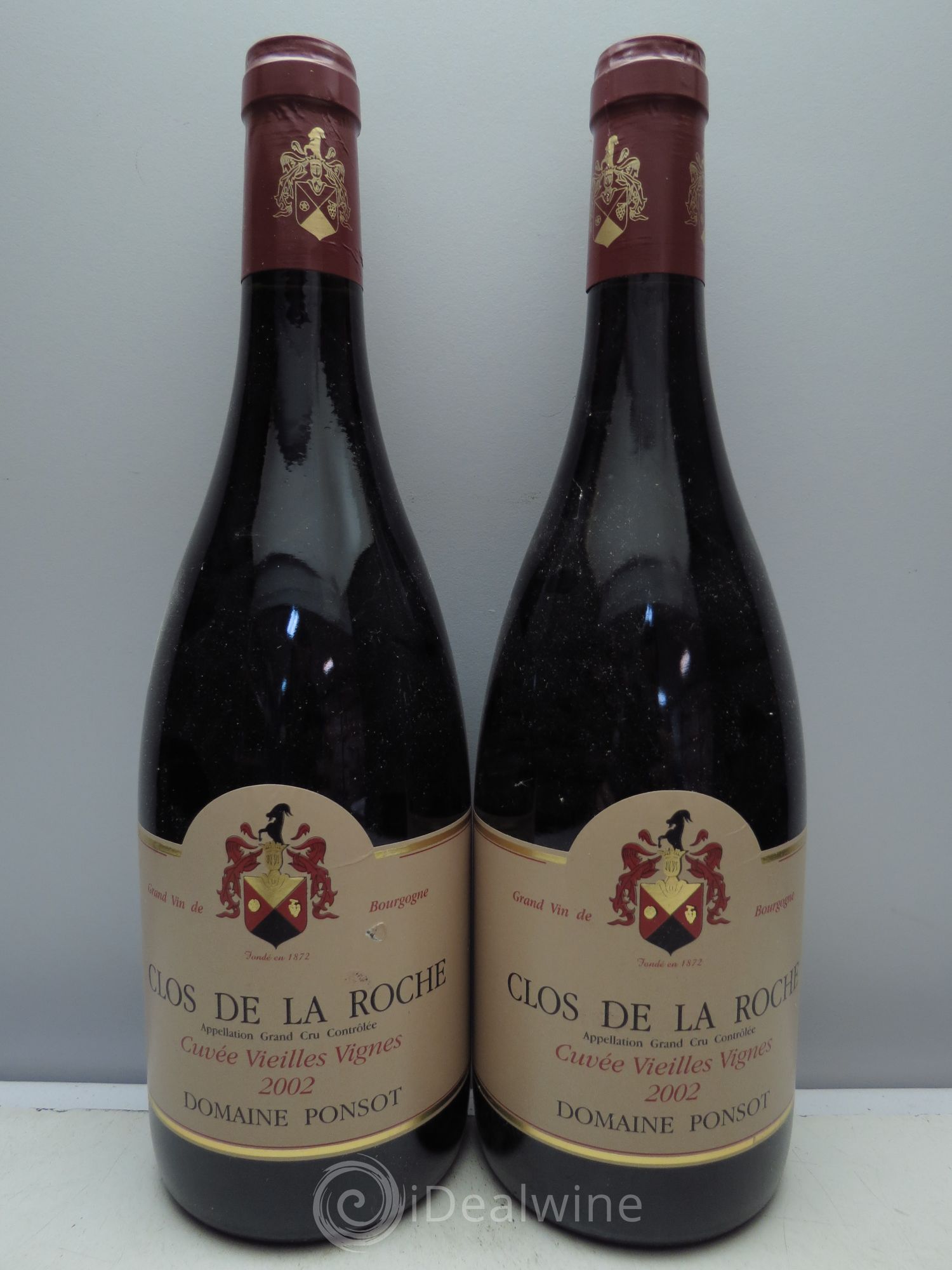 Clos de la Roche Grand Cru Vieilles Vignes Ponsot (Domaine) 2002 - Lot de 2 bouteilles - 0