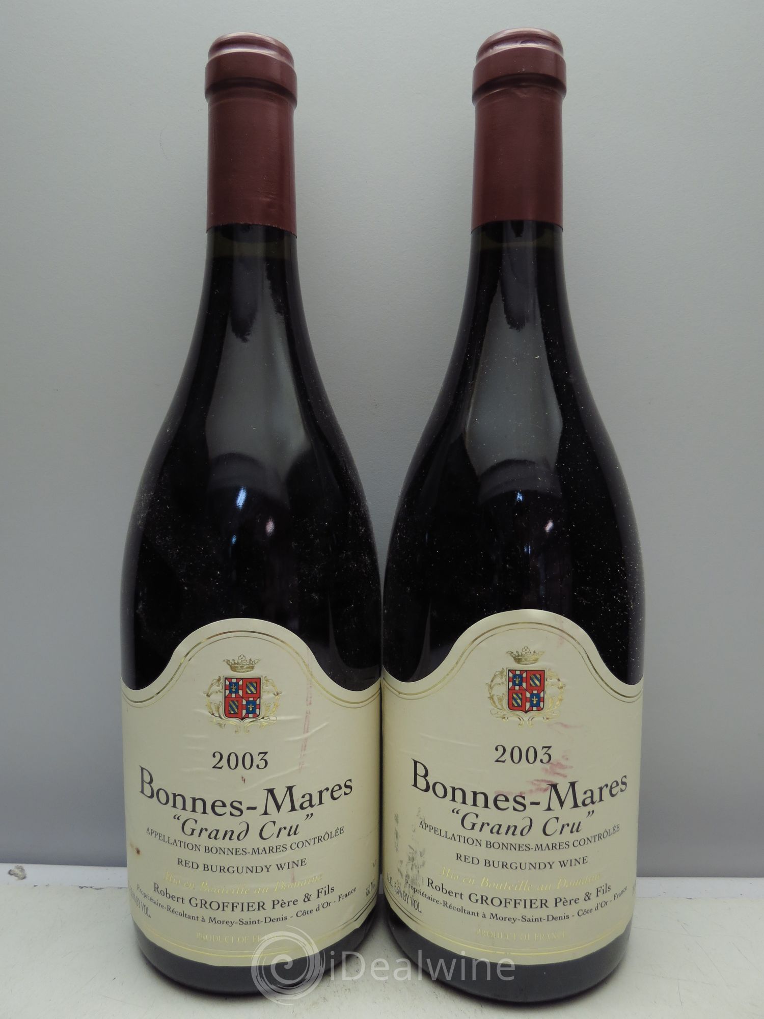 Bonnes-Mares Grand Cru Robert Groffier Père & Fils (Domaine) 2003 - Lot de 2 bouteilles - 0