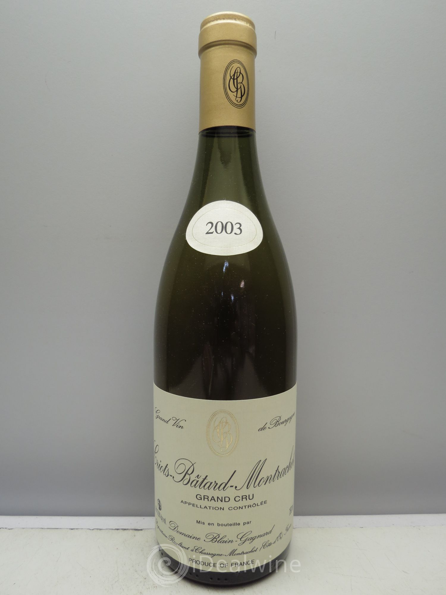 Criots-Bâtard-Montrachet Grand Cru Blain-Gagnard (Domaine) 2003 - Lot de 1 bouteille - 0