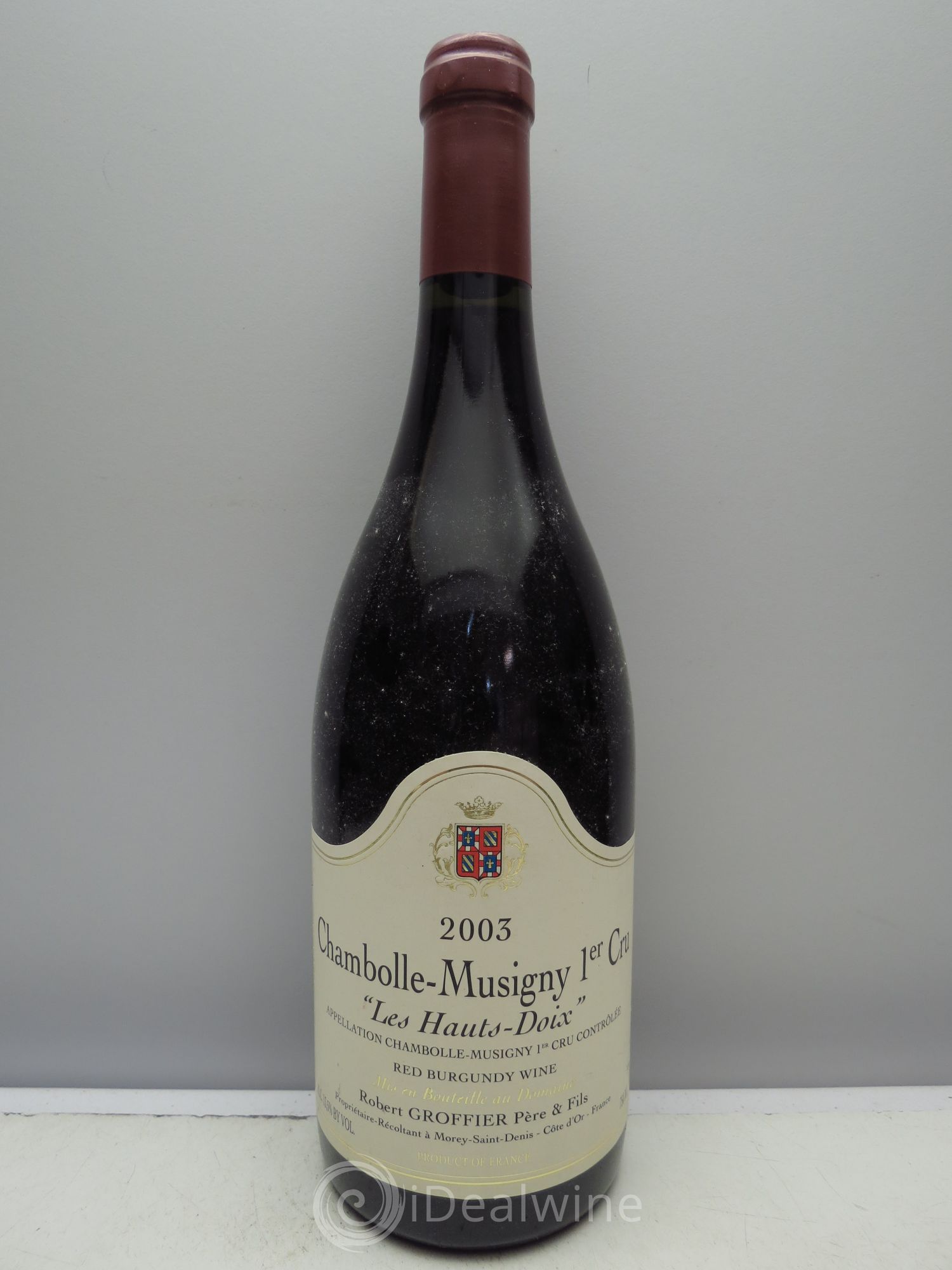 Chambolle-Musigny 1er Cru Les Hauts Doix Robert Groffier Père & Fils (Domaine) 2003 - Lot de 1 bouteille - 0