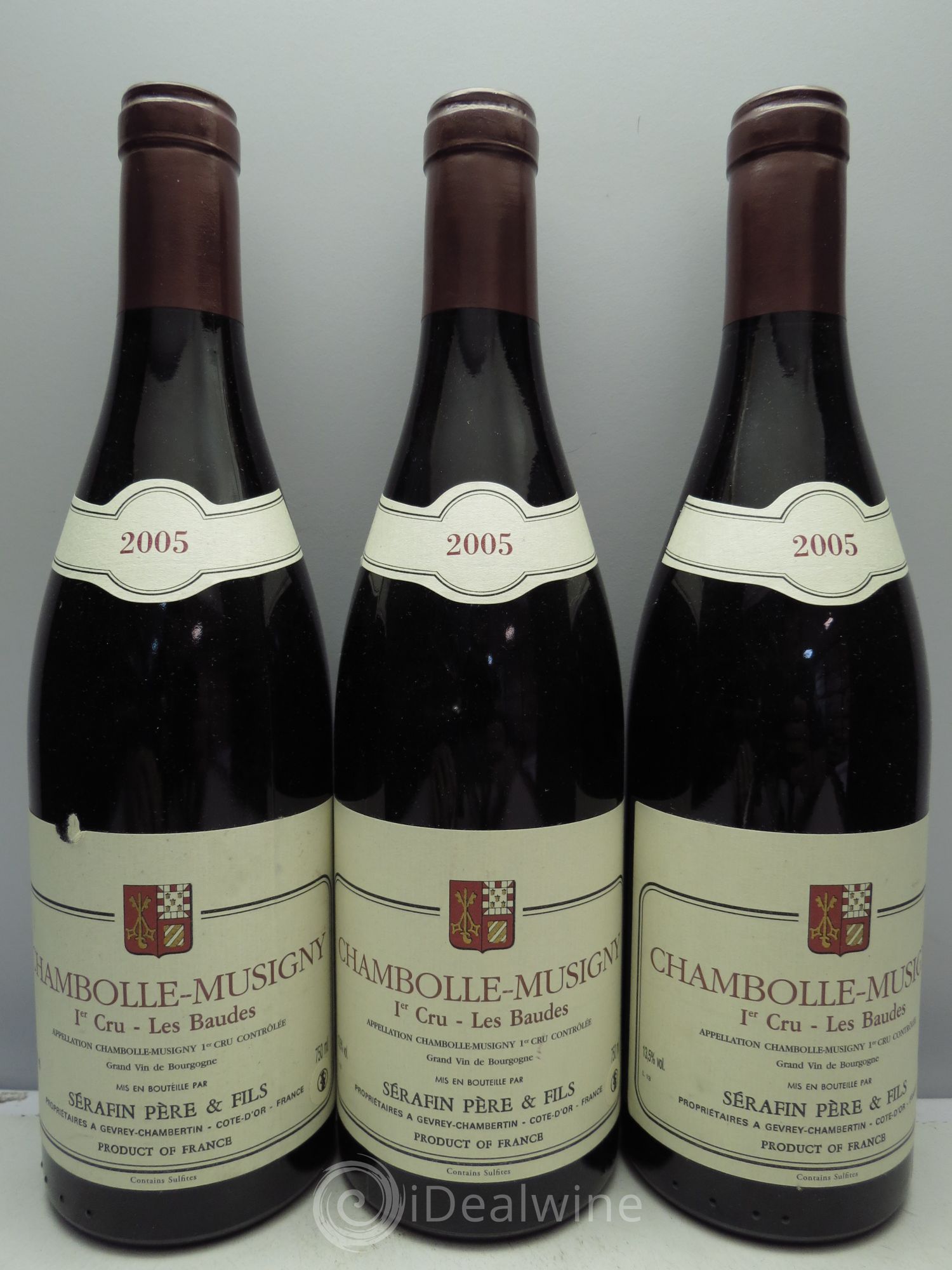 Chambolle-Musigny 1er Cru 2005 - Lot de 3 bouteilles - 0