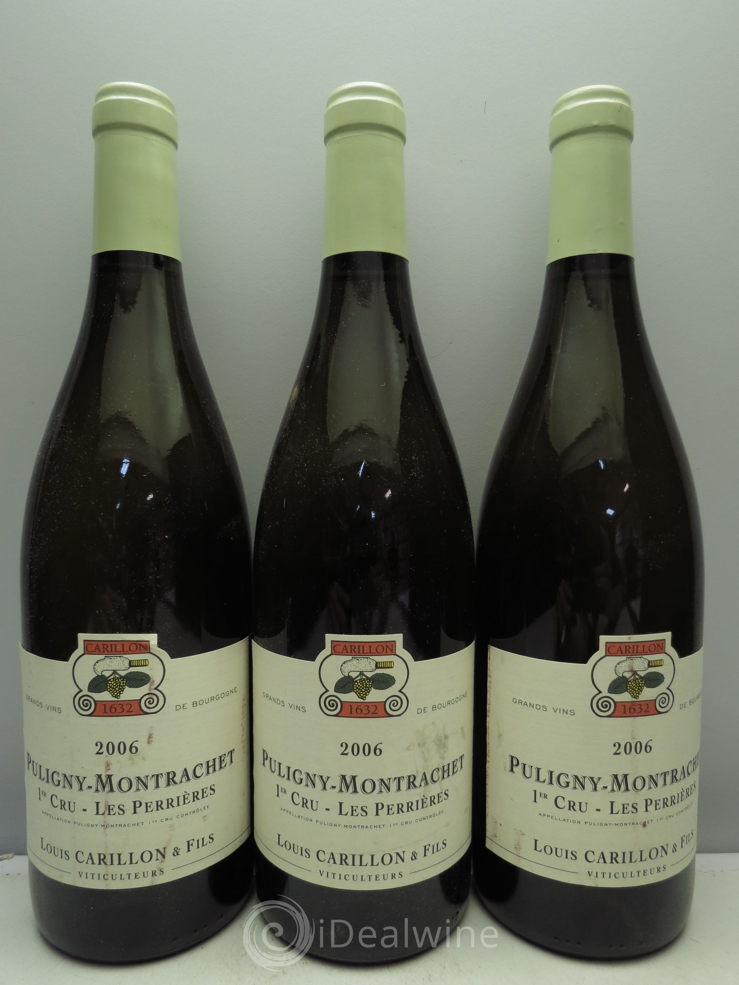 Puligny-Montrachet 1er Cru Les Perrières Louis Carillon & Fils 2006 - Lot de 3 bouteilles - 0