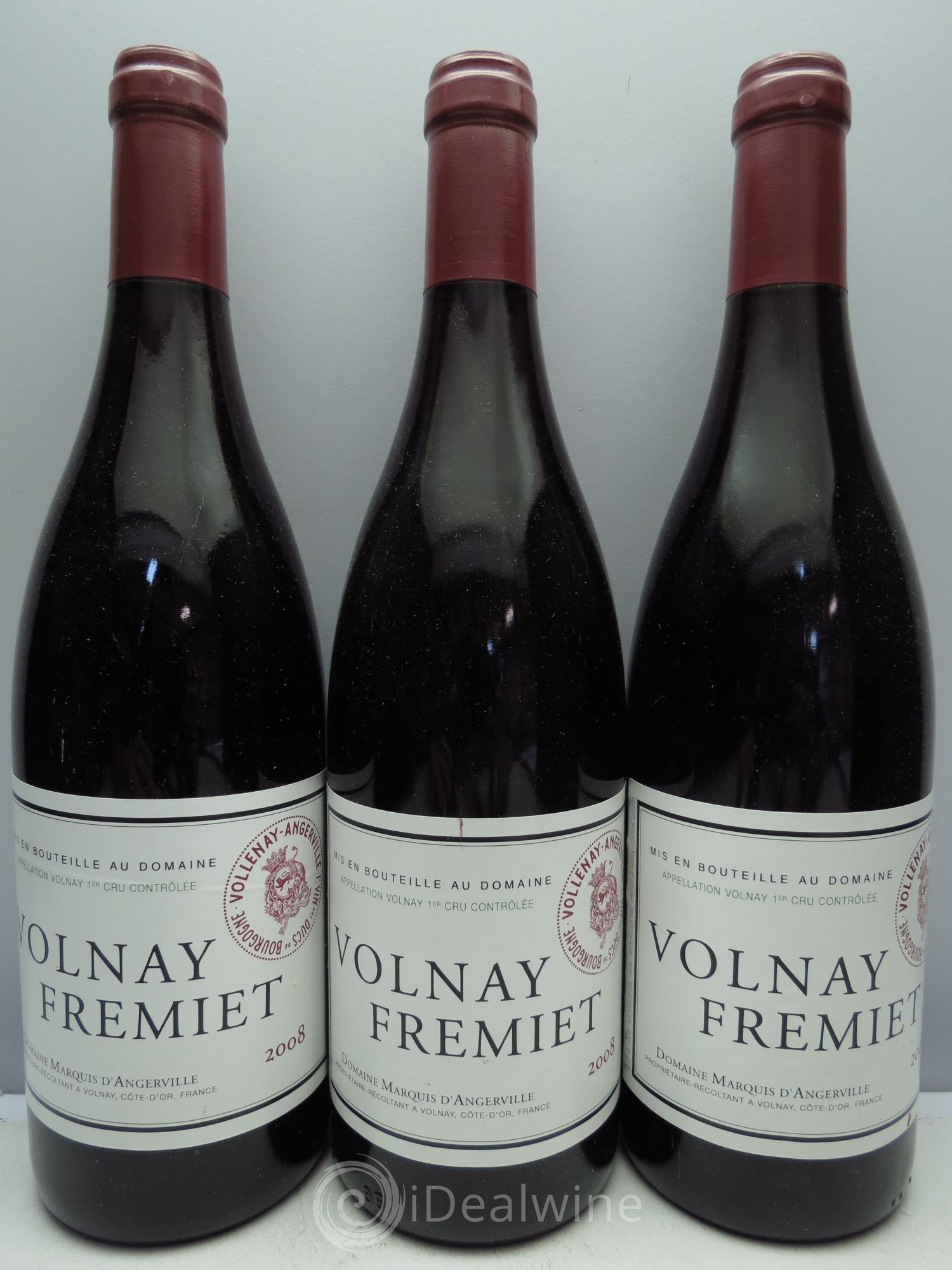 Volnay 1er Cru Frémiet Marquis d'Angerville (Domaine) 2008 - Lot de 3 bouteilles - 0