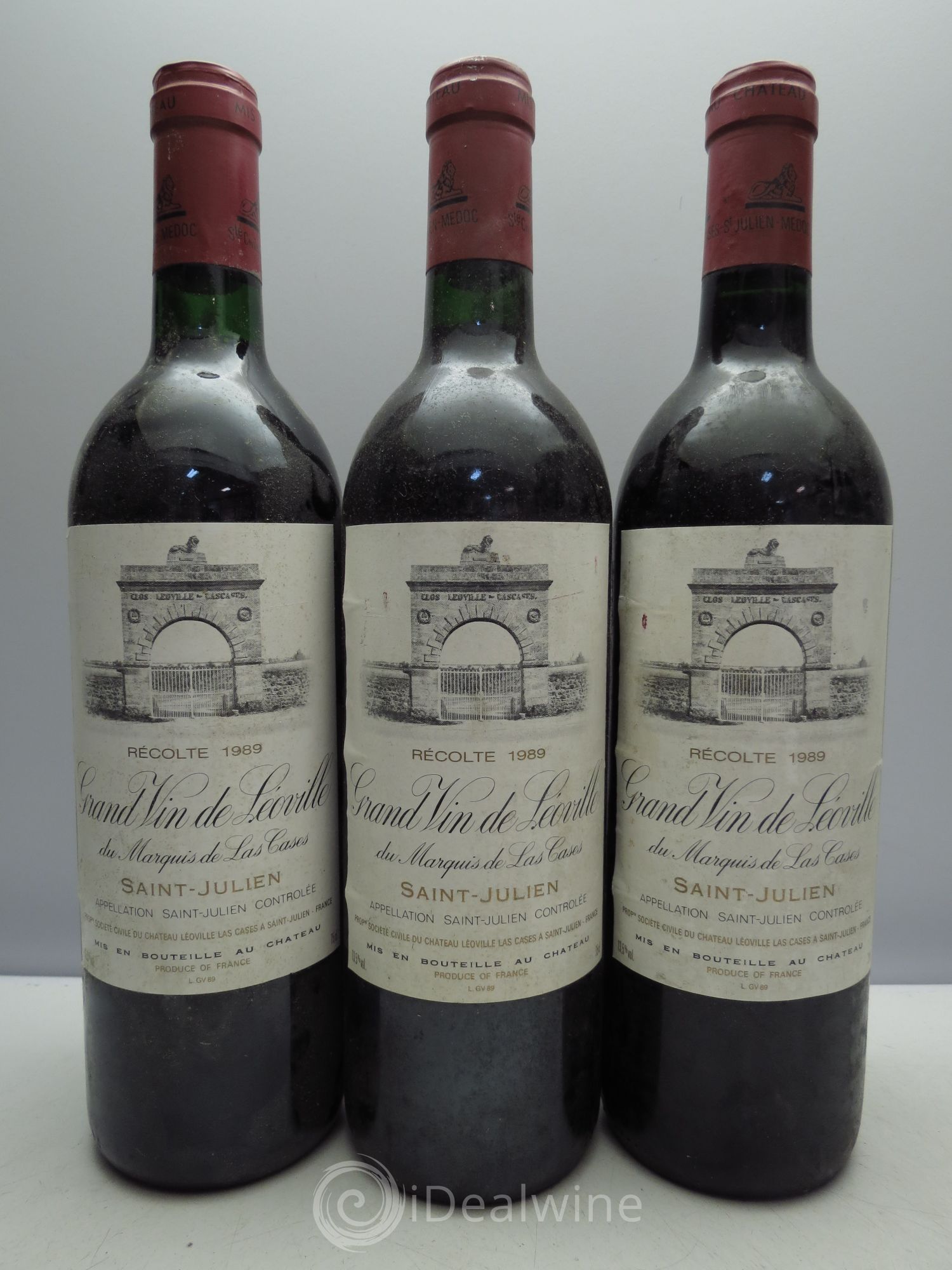 Château Léoville Las Cases 2ème Grand Cru Classé 1989 - Lot de 3 bouteilles - 0
