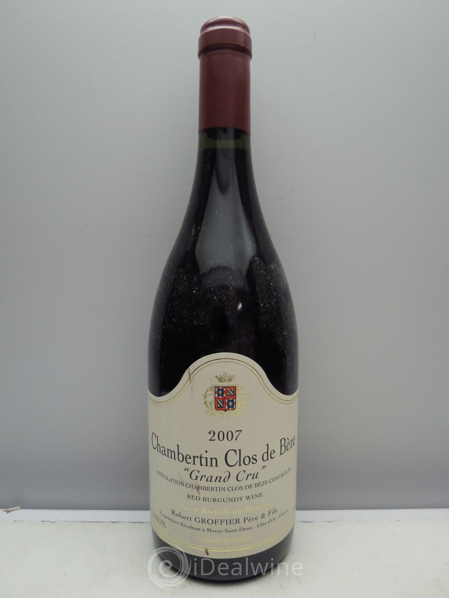 Chambertin Clos de Bèze Grand Cru Robert Groffier Père & Fils (Domaine) 2007 - Lot de 6 bouteilles - 0