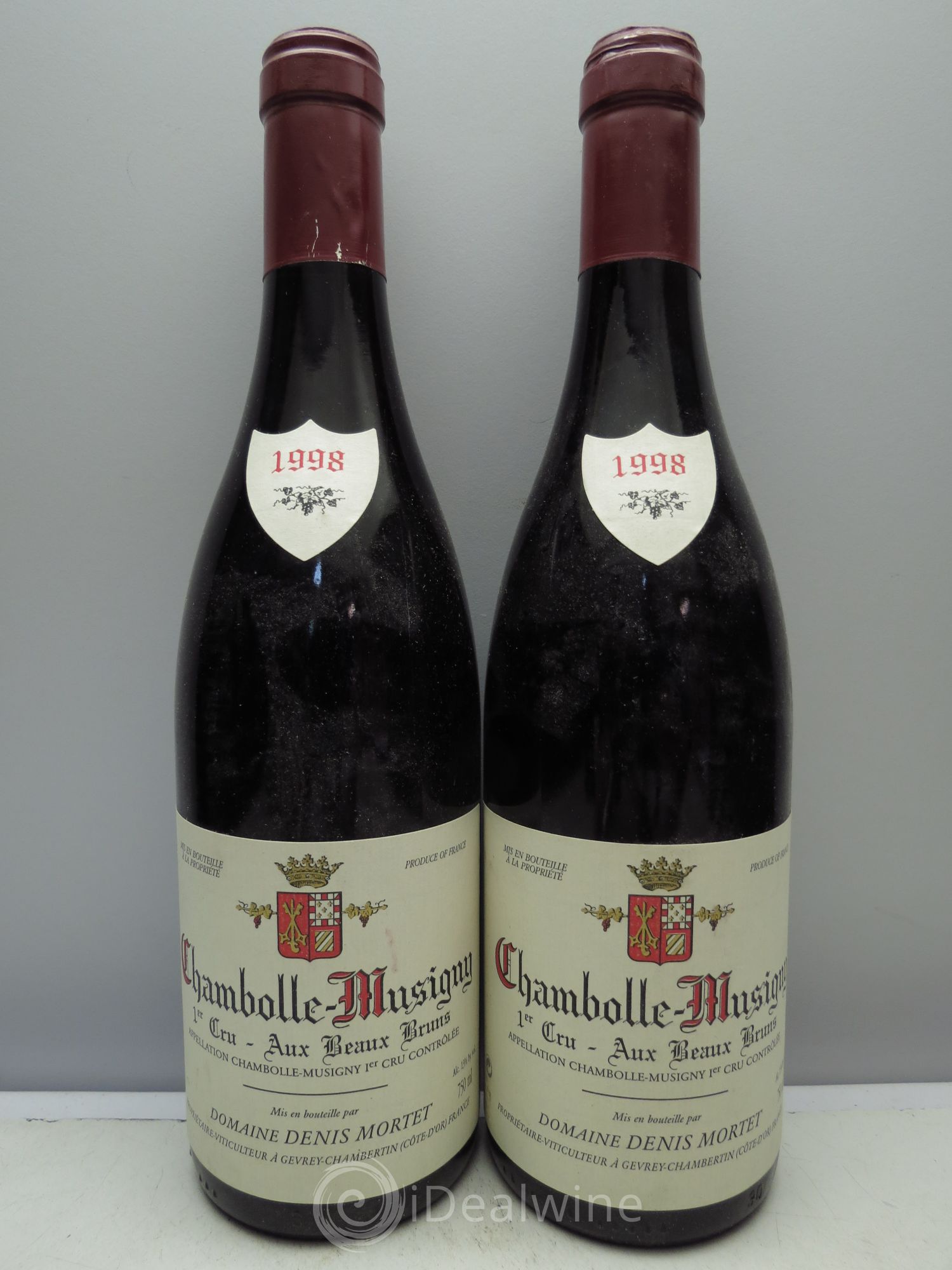 Chambolle-Musigny 1er Cru Aux Beaux Bruns Denis Mortet (Domaine) 1998 - Lot de 2 bouteilles - 0