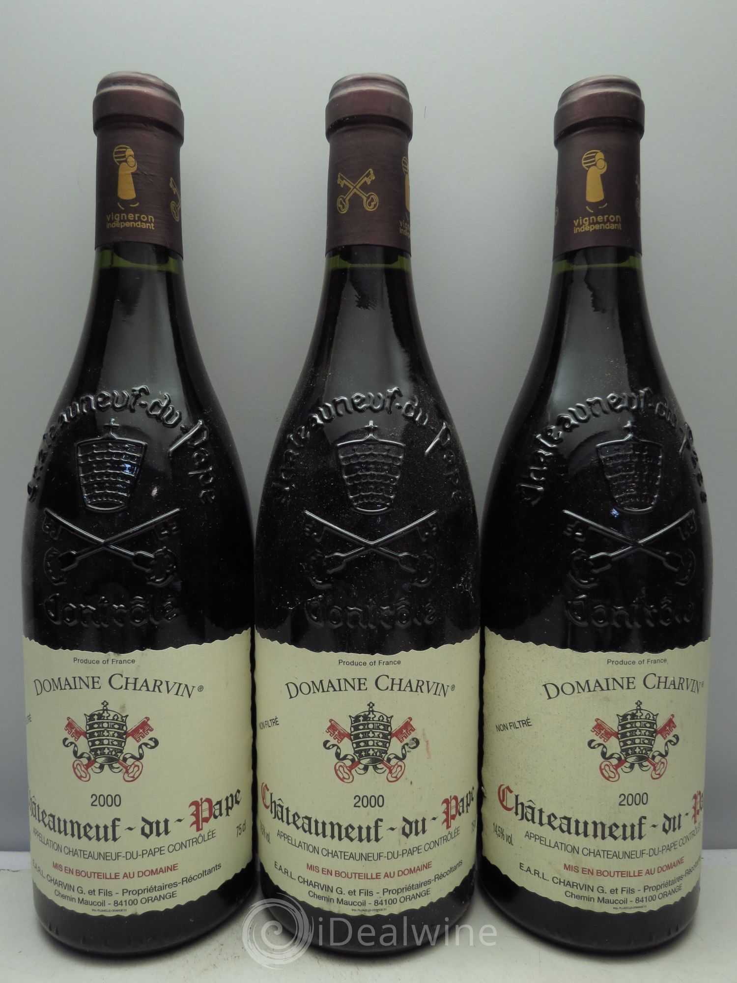 Châteauneuf-du-Pape Charvin (Domaine) 2000 - Lot de 3 bouteilles - 0