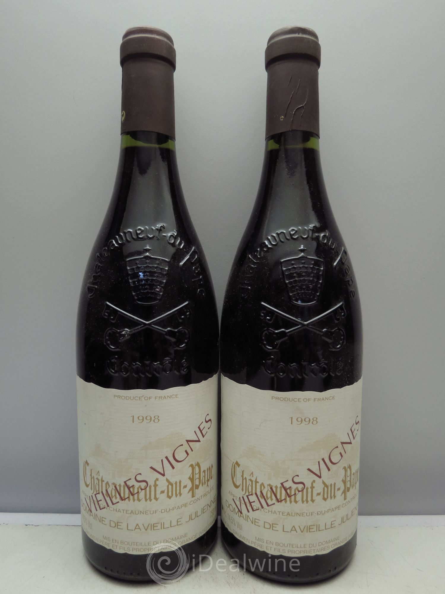 Châteauneuf-du-Pape Vieille Julienne (Domaine de la) Cuvée Vieilles Vignes Jean-Paul Daumen 1998 - Lot de 2 bouteilles - 0