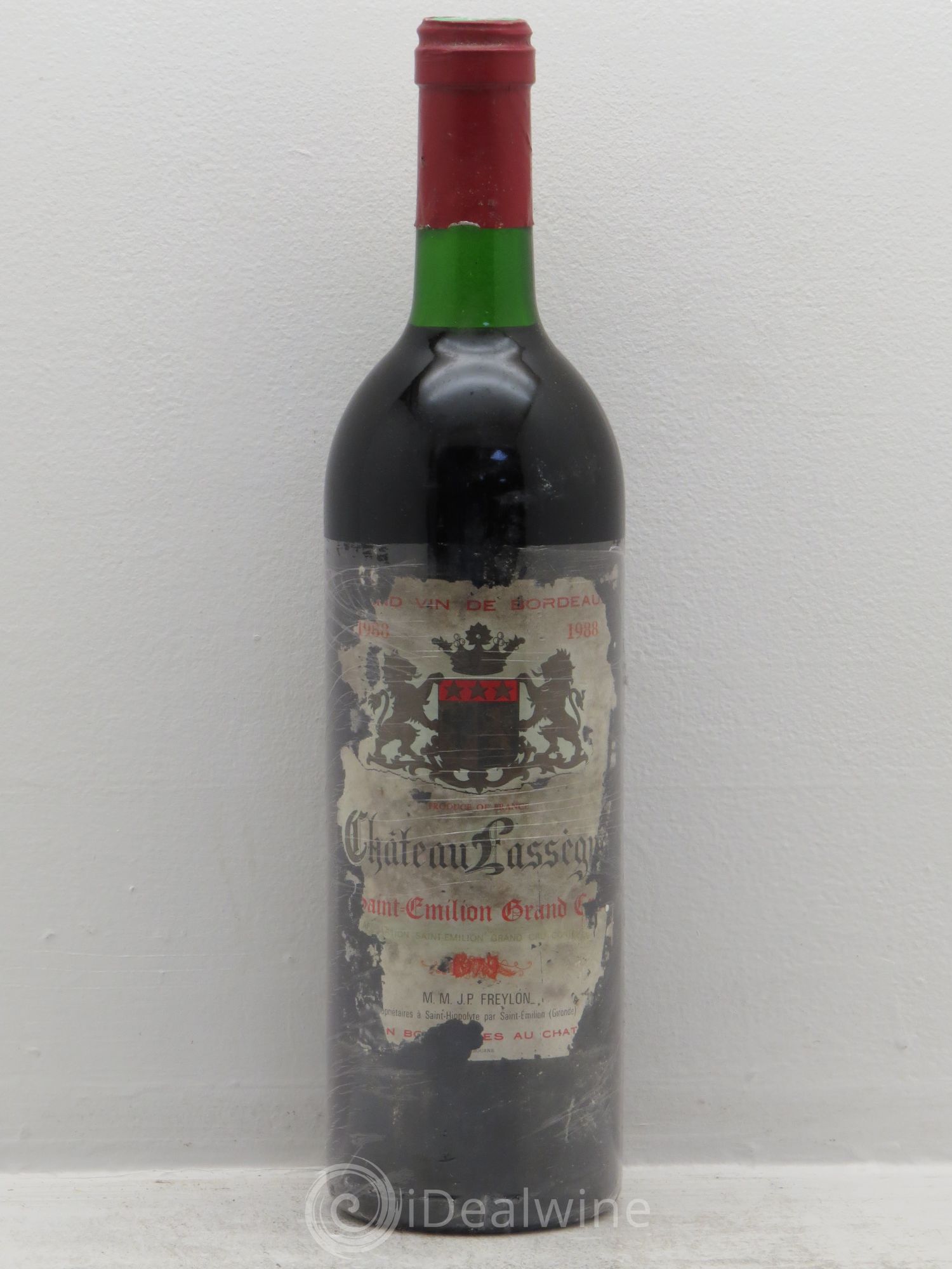 Saint-Émilion Château Lassègue 1988 - Lot de 1 bouteille - 0