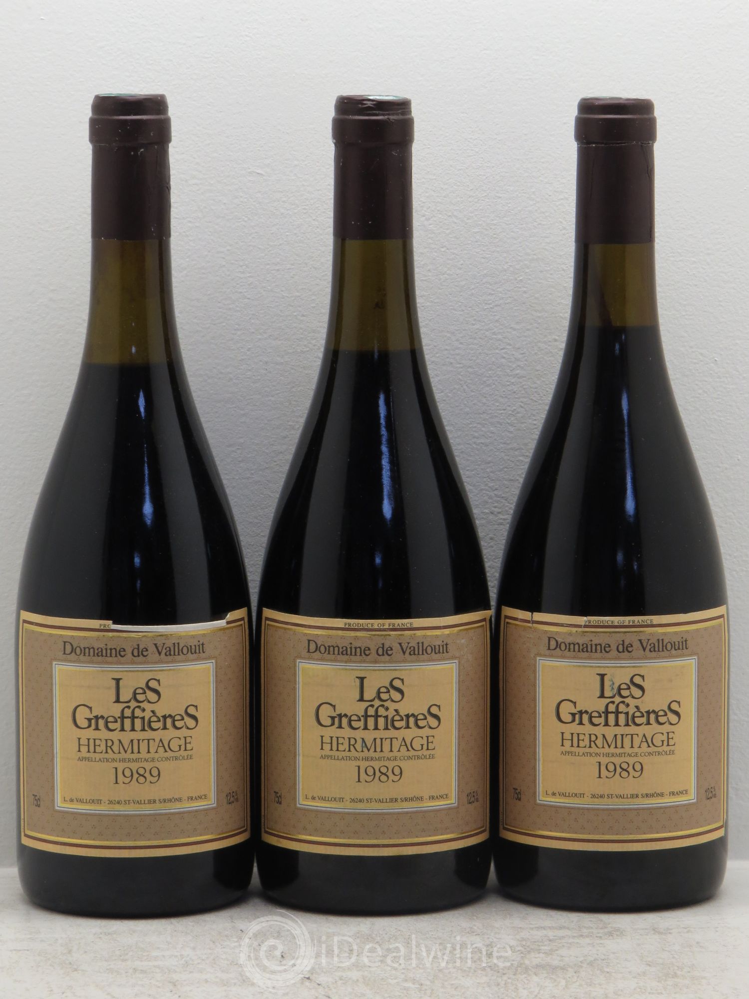 Hermitage Les Greffières 1989 - Posten von 3 Flaschen - 0
