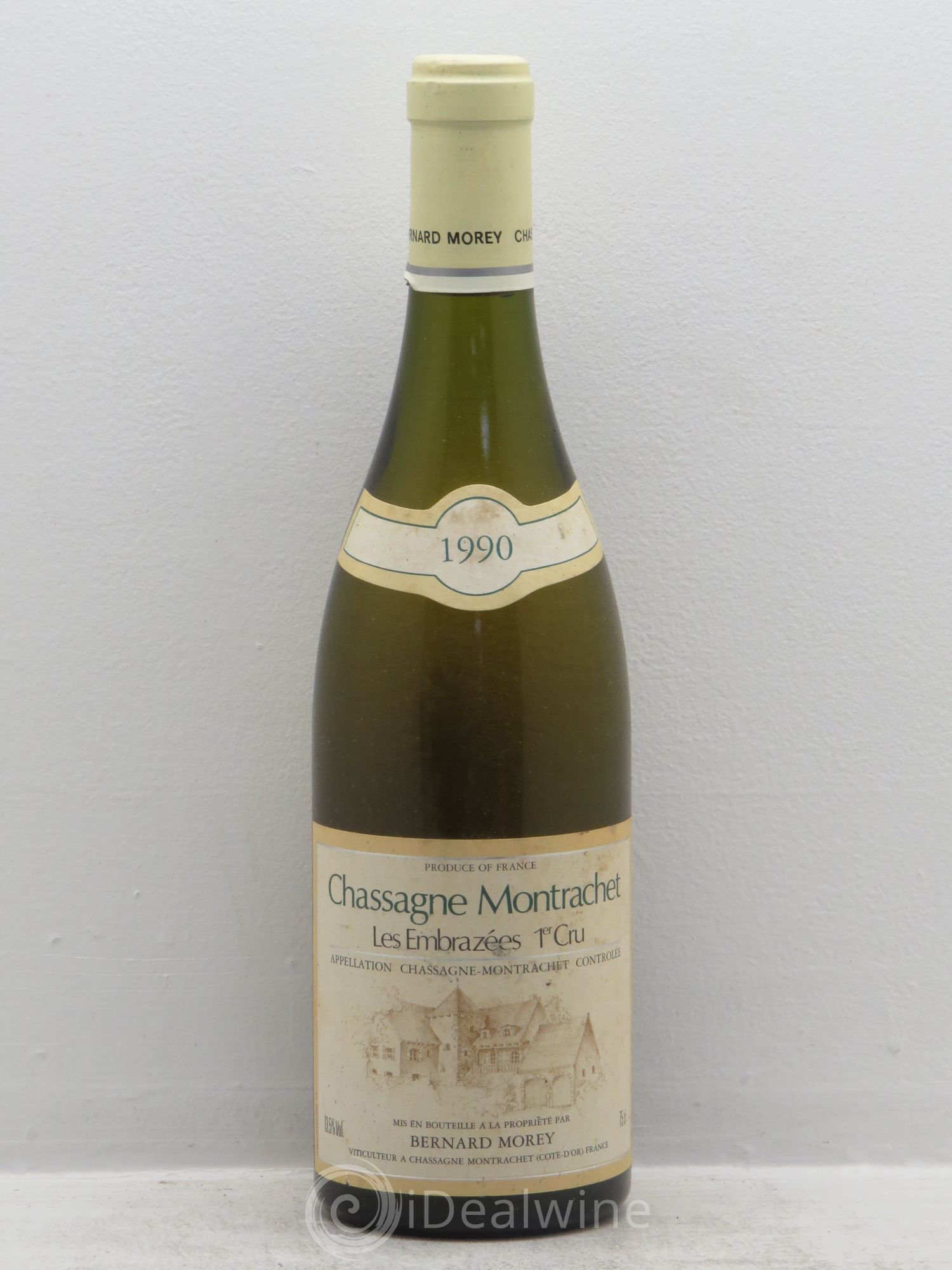 Chassagne-Montrachet 1er Cru Les Embrazées Bernard Morey et Fils (Domaine) 1990 - Lot de 1 bouteille - 0