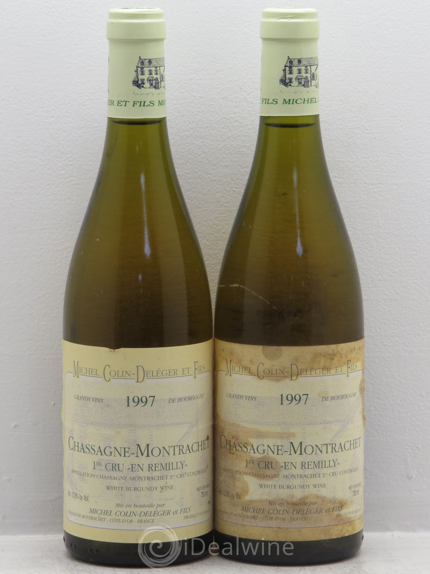 Chassagne-Montrachet 1er Cru Domaine Colin Deleger 1997 - Posten von 2 Flaschen - 0