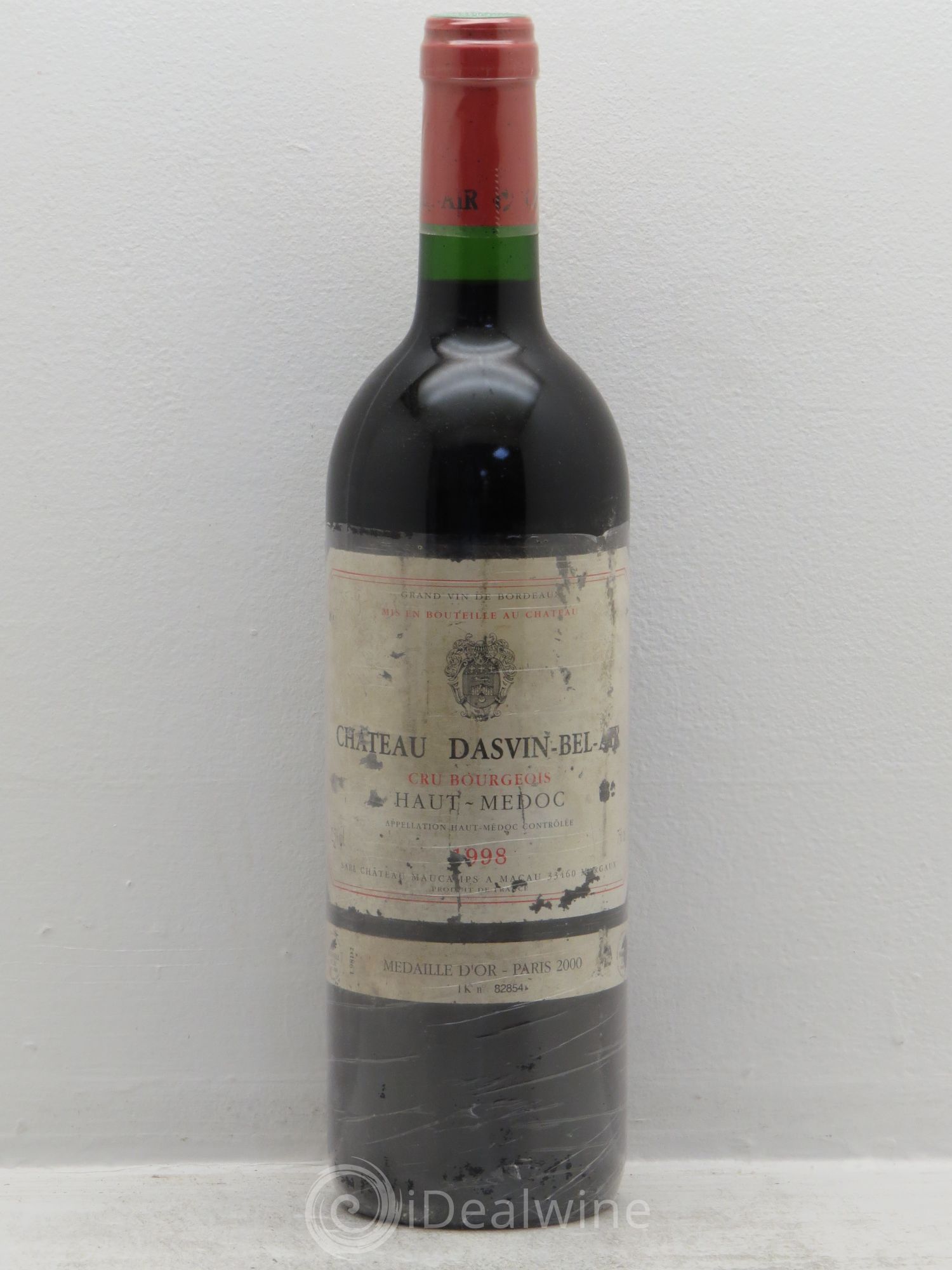 Haut Médoc Château Dasvin Bel-Air 1998 - Lot de 1 bouteille - 0