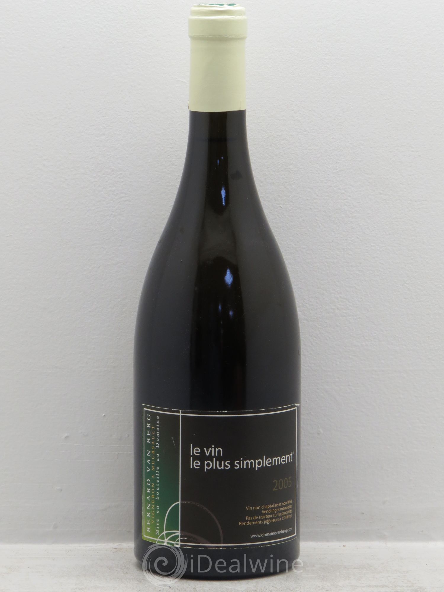 Bourgogne Le Fourneau Le Vin Le Plus Simplement Domaine Van Berg 2005 - Posten von 1 Flasche - 0