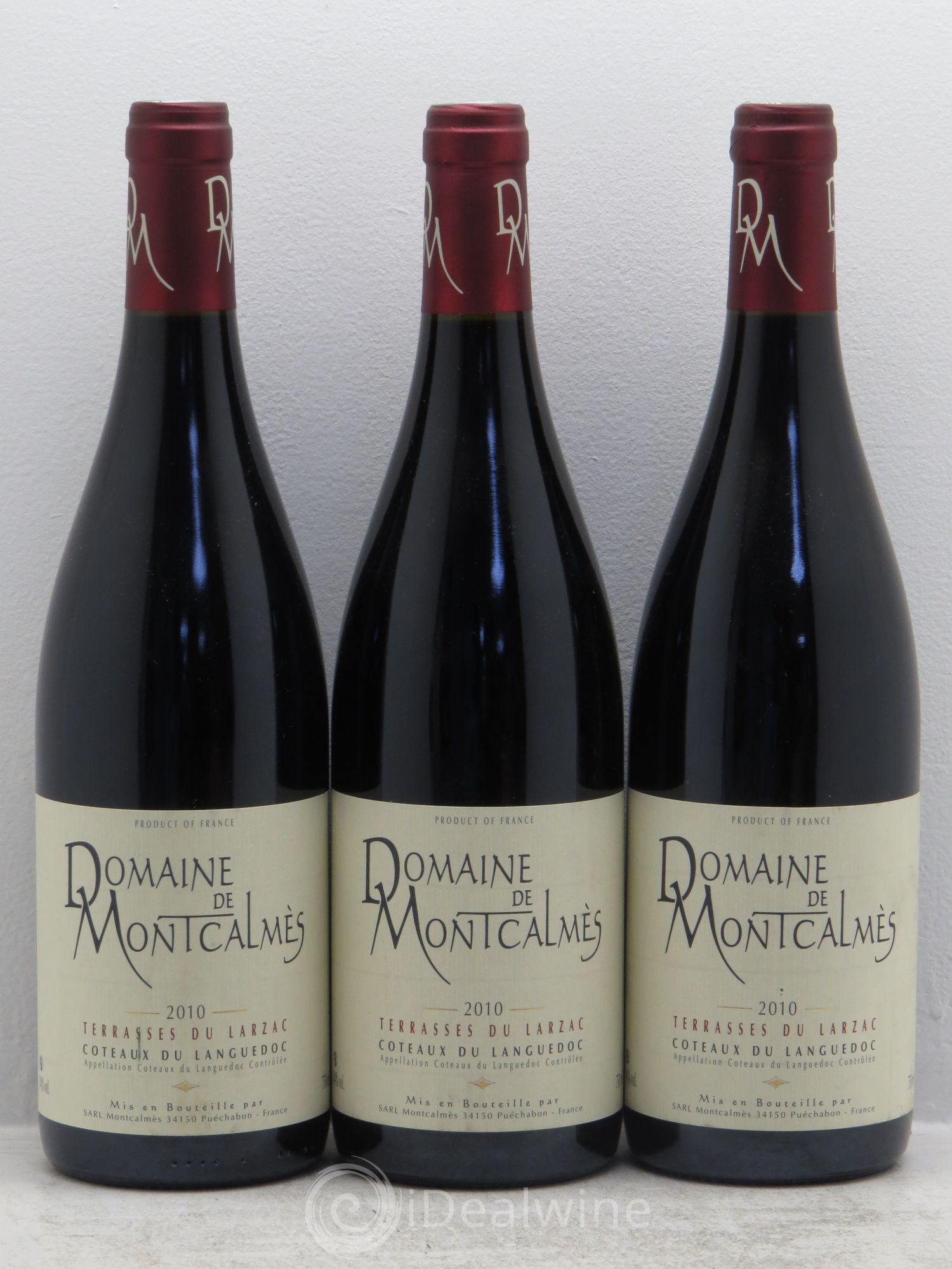 Languedoc Domaine de Montcalmès Frédéric Pourtalié 2010 - Lot de 3 bouteilles - 0