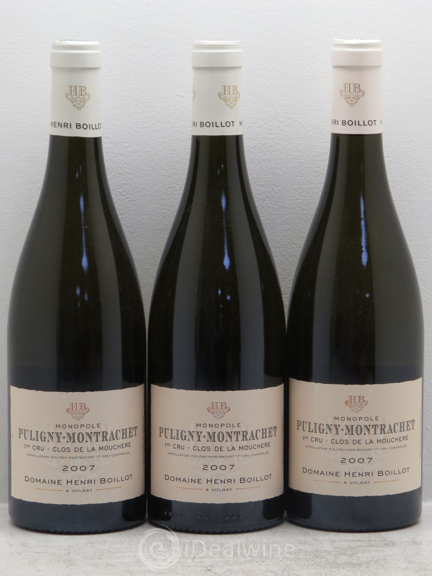 Puligny-Montrachet 1er Cru Clos de la Mouchère Henri Boillot (Domaine) 2007 - Lot de 3 bouteilles - 0
