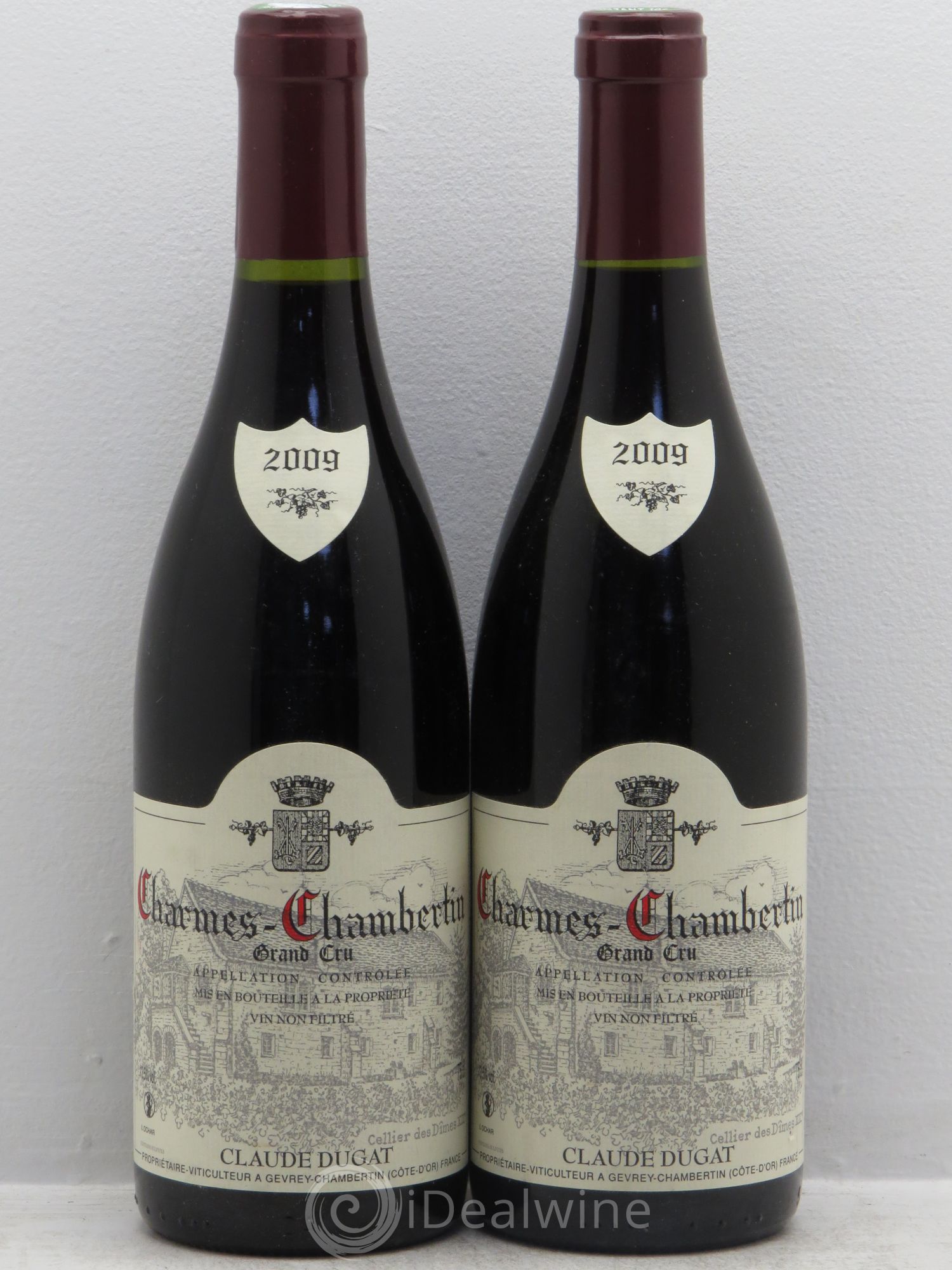 Charmes-Chambertin Grand Cru Claude Dugat 2009 - Lot de 2 bouteilles - 0