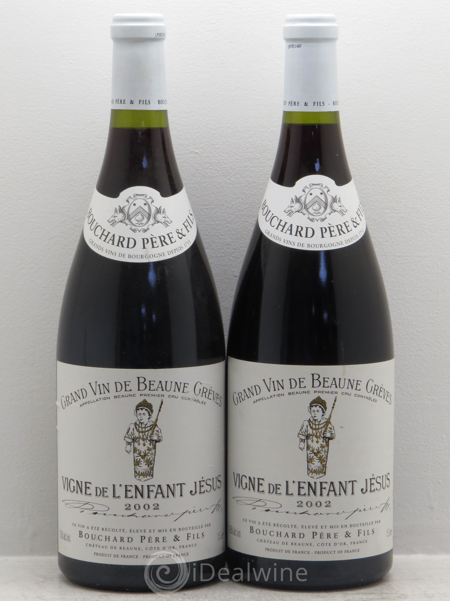 Beaune 1er Cru Grèves - Vigne de l'Enfant Jésus Bouchard Père & Fils 2002 - Lot de 2 magnums - 0