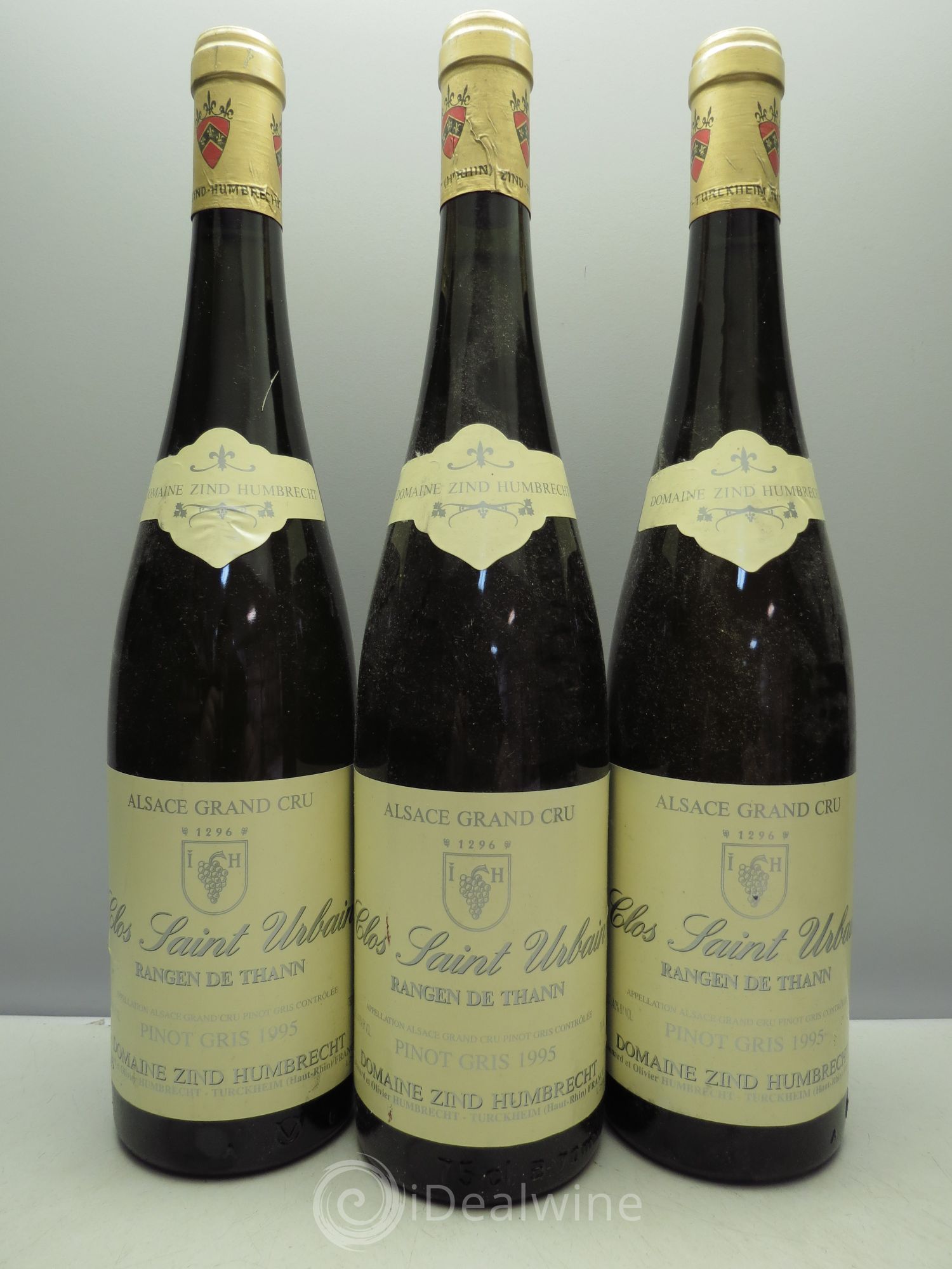 Pinot Gris Rangen de Thann - Clos Saint Urbain 1995 - Posten von 3 Flaschen - 0