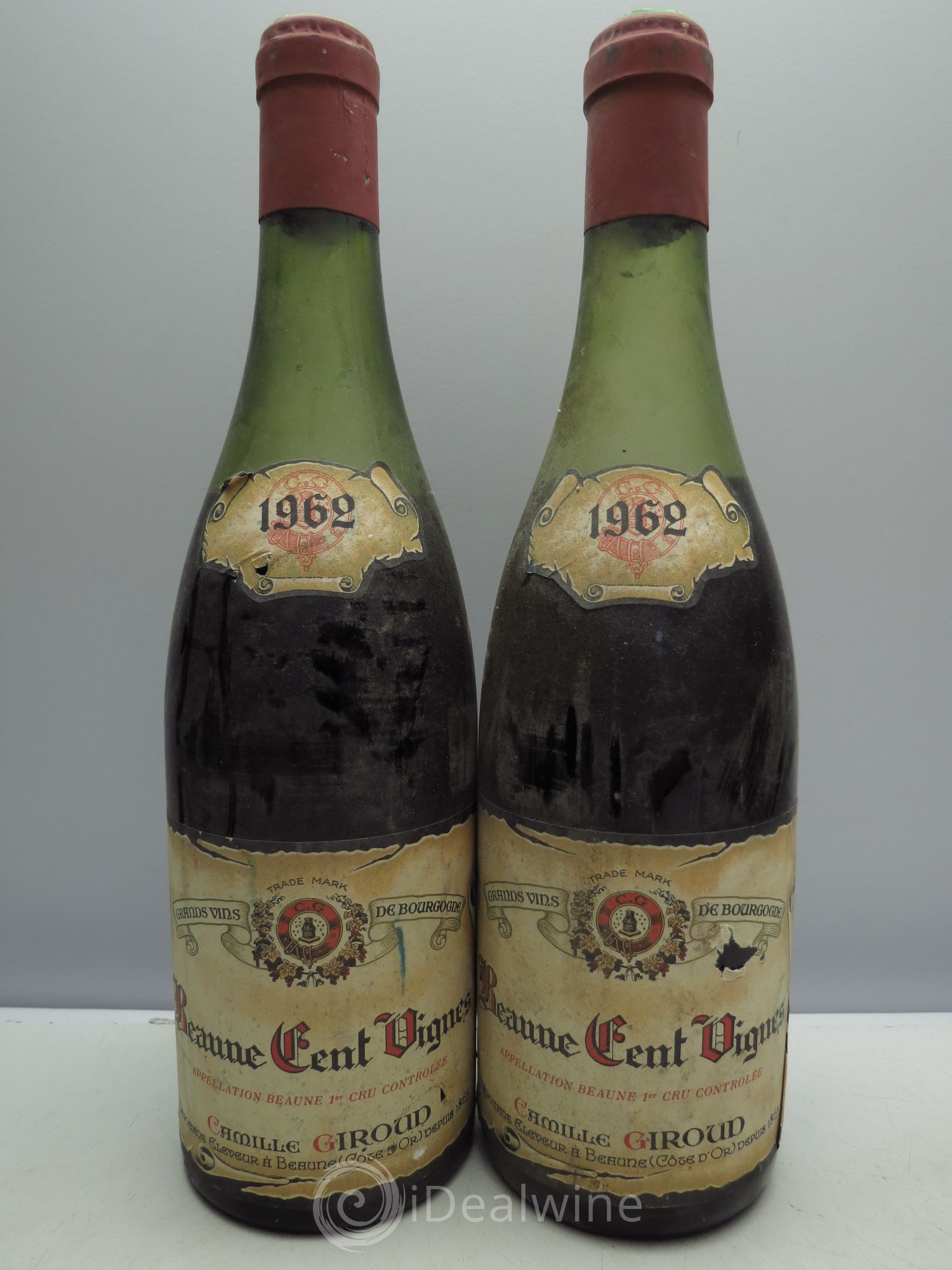 Beaune 1er Cru 1962 - Lot de 2 bouteilles - 0
