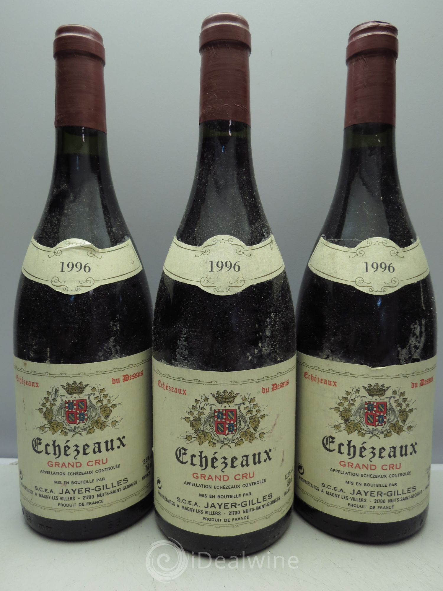 Echezeaux Grand Cru Jayer-Gilles 1996 - Lot de 3 bouteilles - 0