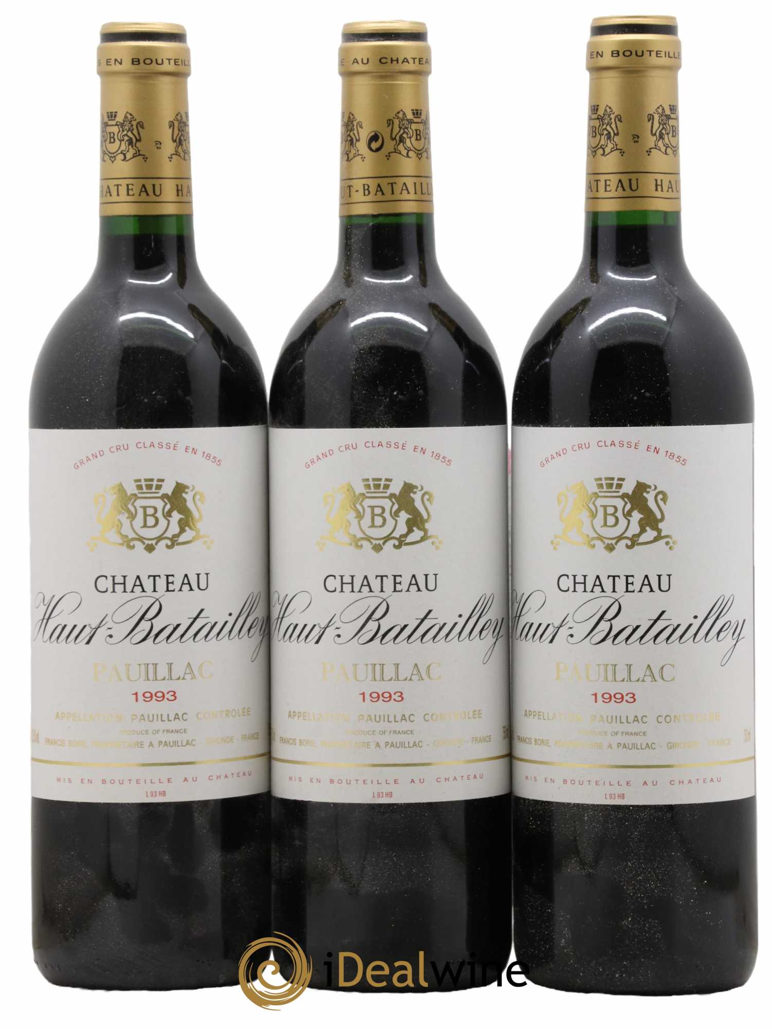 Château Haut Batailley 5ème Grand Cru Classé 1993 - Lot de 3 bouteilles - 0