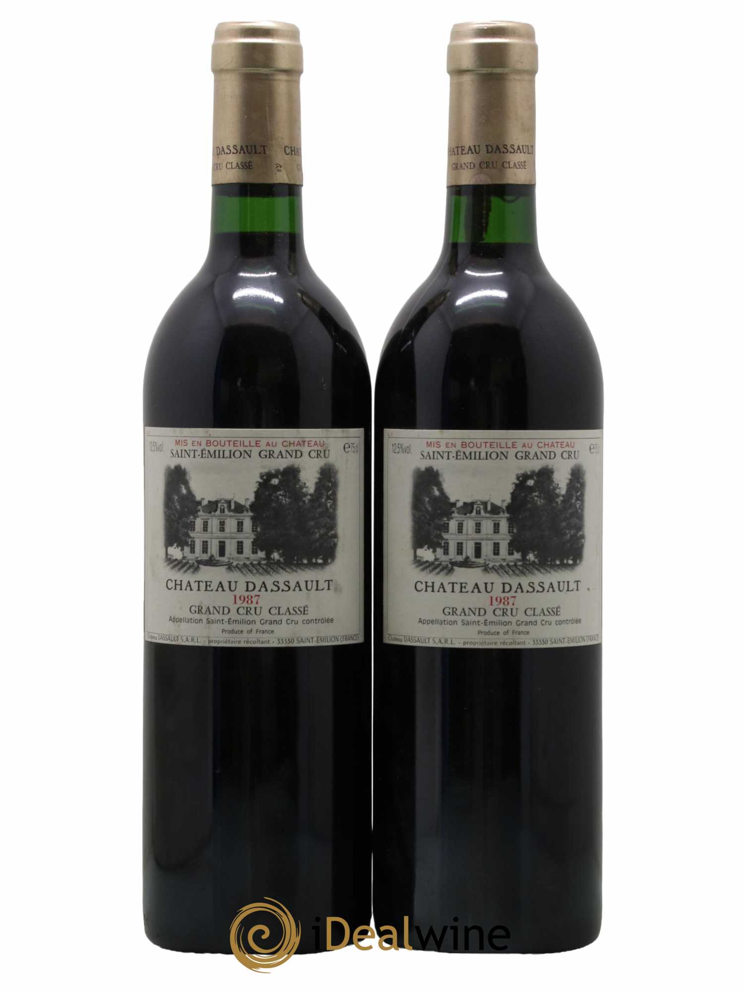 Château Dassault Grand Cru Classé 1987 - Lot de 2 bouteilles - 0