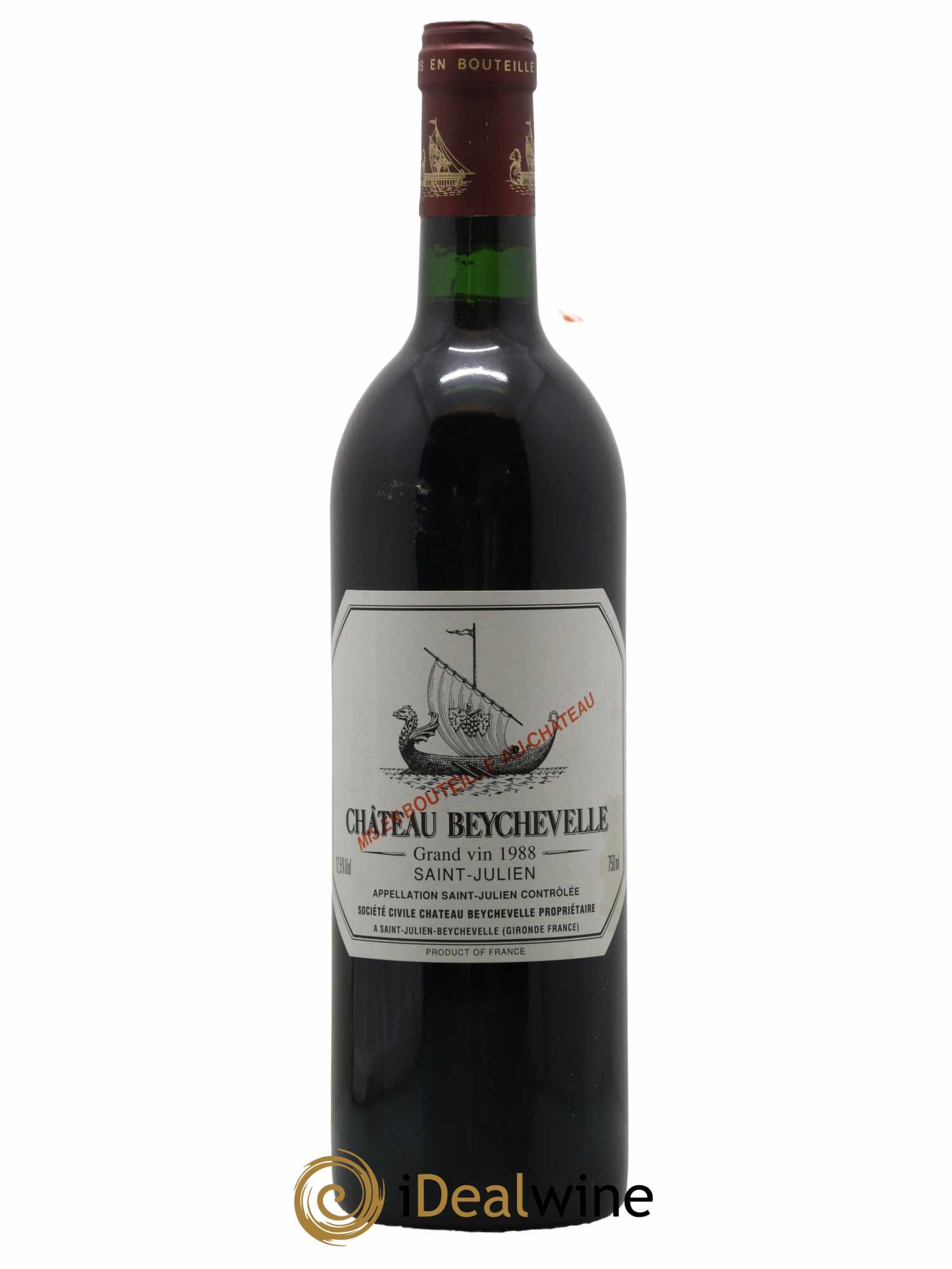 Château Beychevelle 4ème Grand Cru Classé 1988 - Lot de 1 bouteille - 0