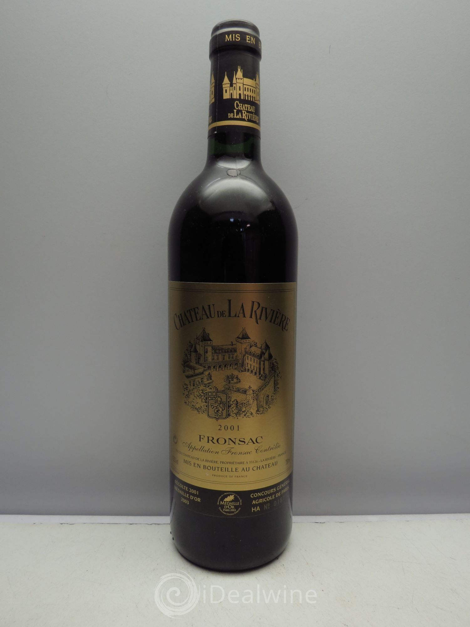 Château de La Rivière 2001 - Lot de 6 bouteilles - 0
