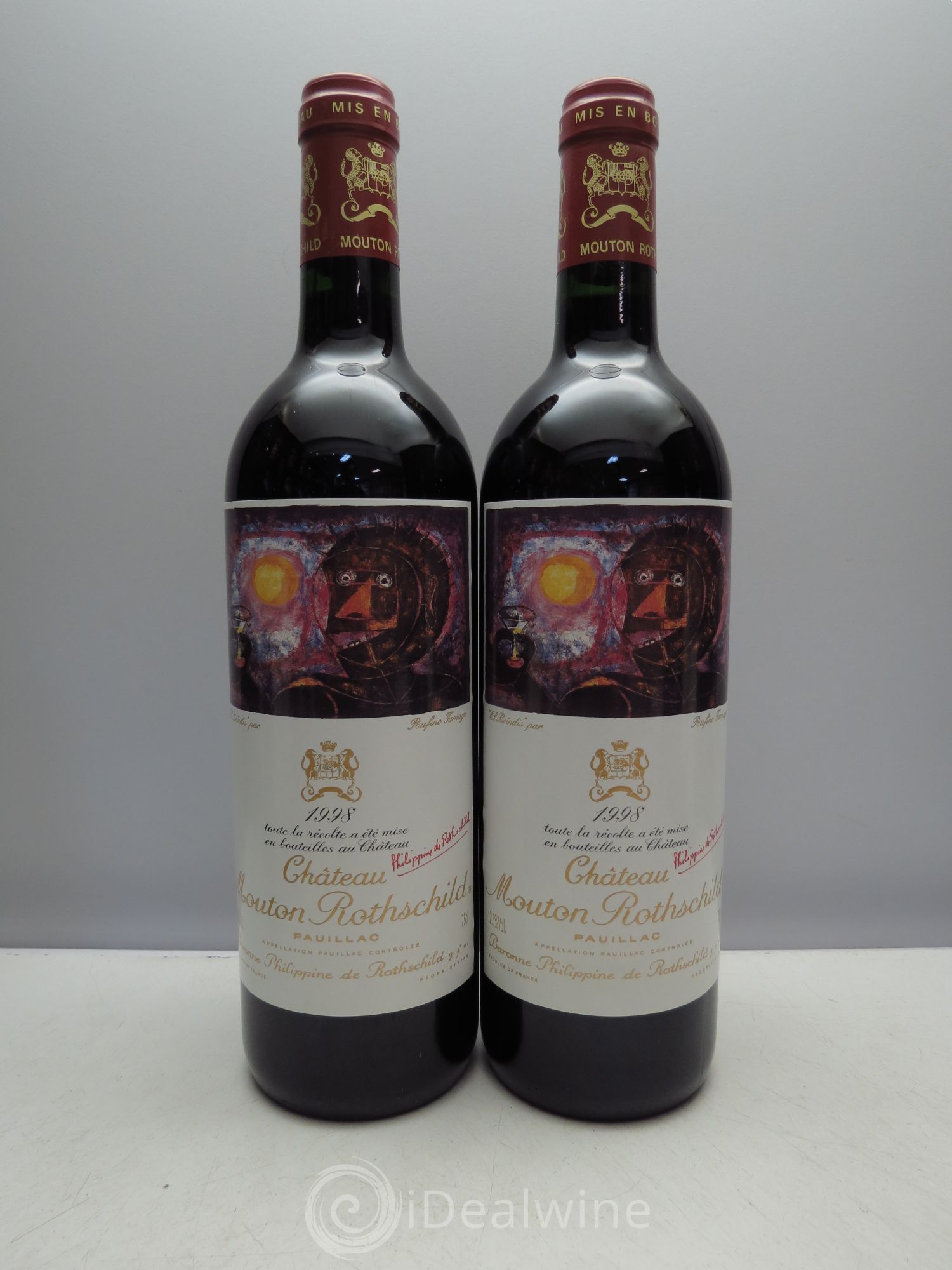 Château Mouton Rothschild 1er Grand Cru Classé 1998 - Lot de 12 bouteilles - 2