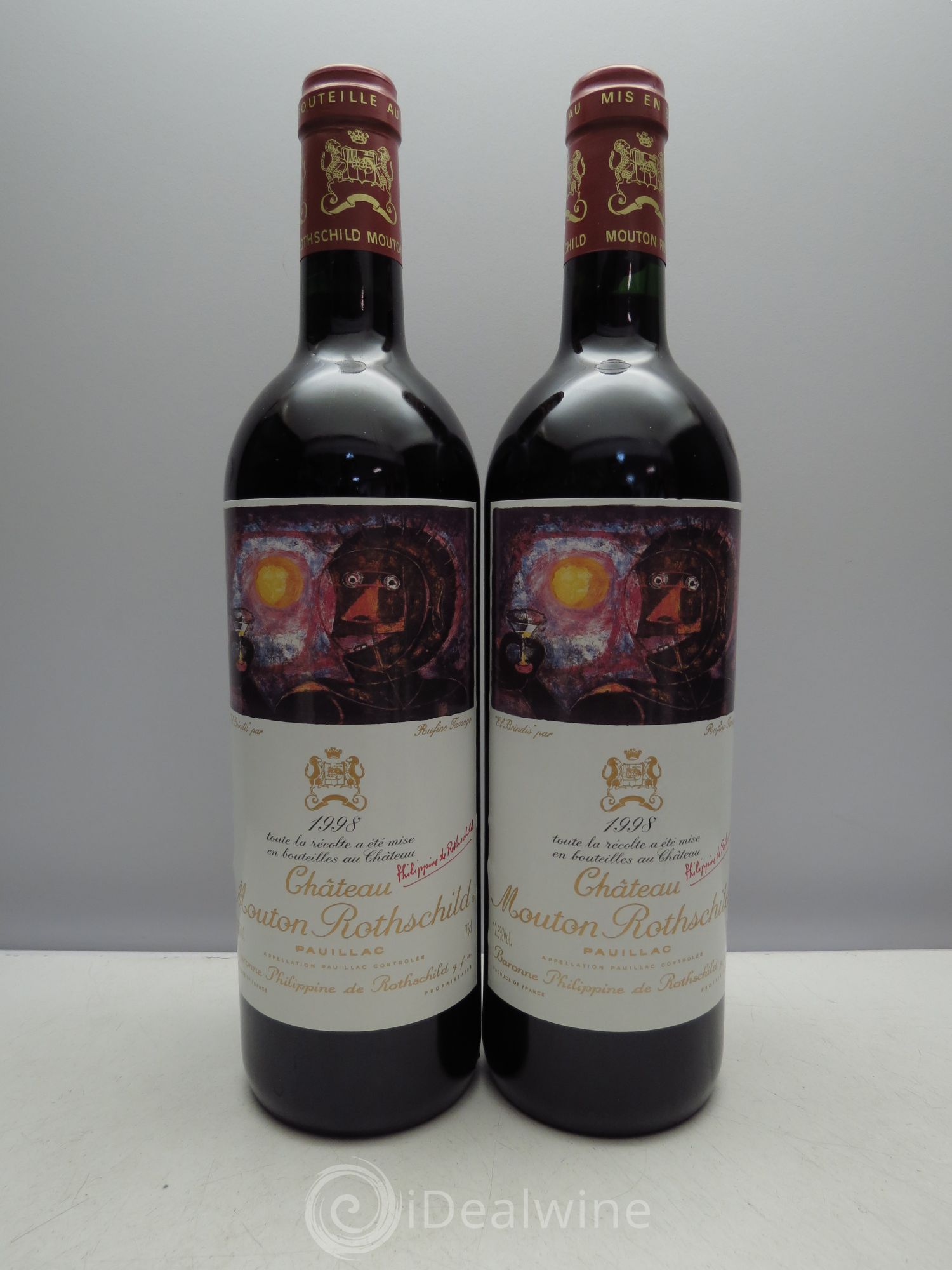 Château Mouton Rothschild 1er Grand Cru Classé 1998 - Lot de 12 bouteilles - 5