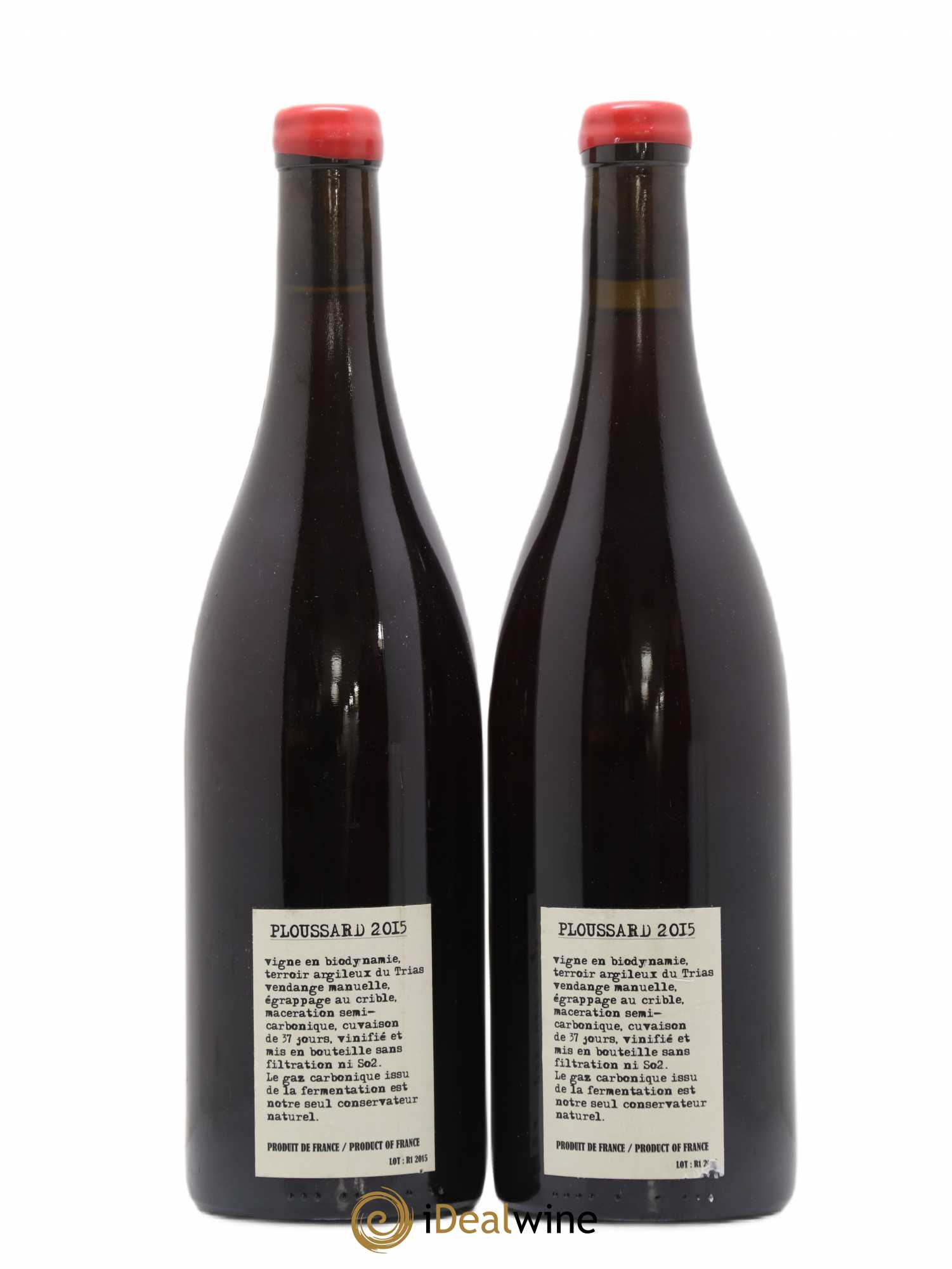 Arbois Pupillin Poulsard Houillon Bruyère 2015 - Posten von 2 Flaschen - 1