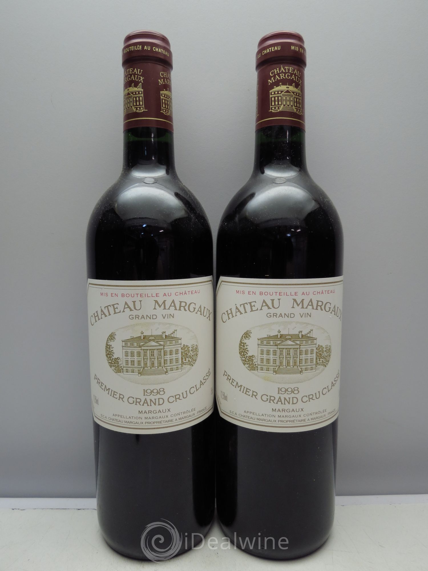 Château Margaux 1er Grand Cru Classé 1998 - Lot de 2 bouteilles - 0