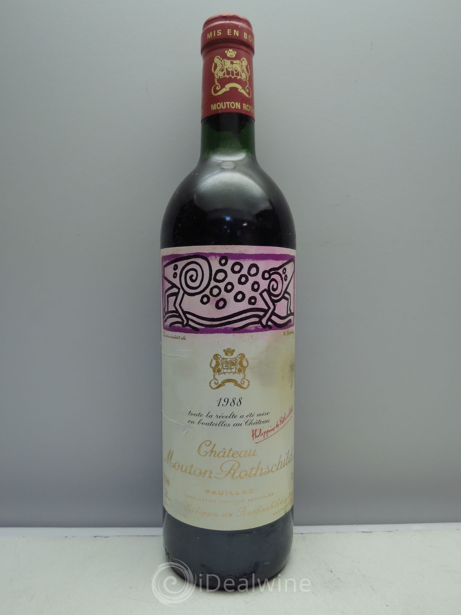 Château Mouton Rothschild 1er Grand Cru Classé 1988 - Lot de 1 bouteille - 0