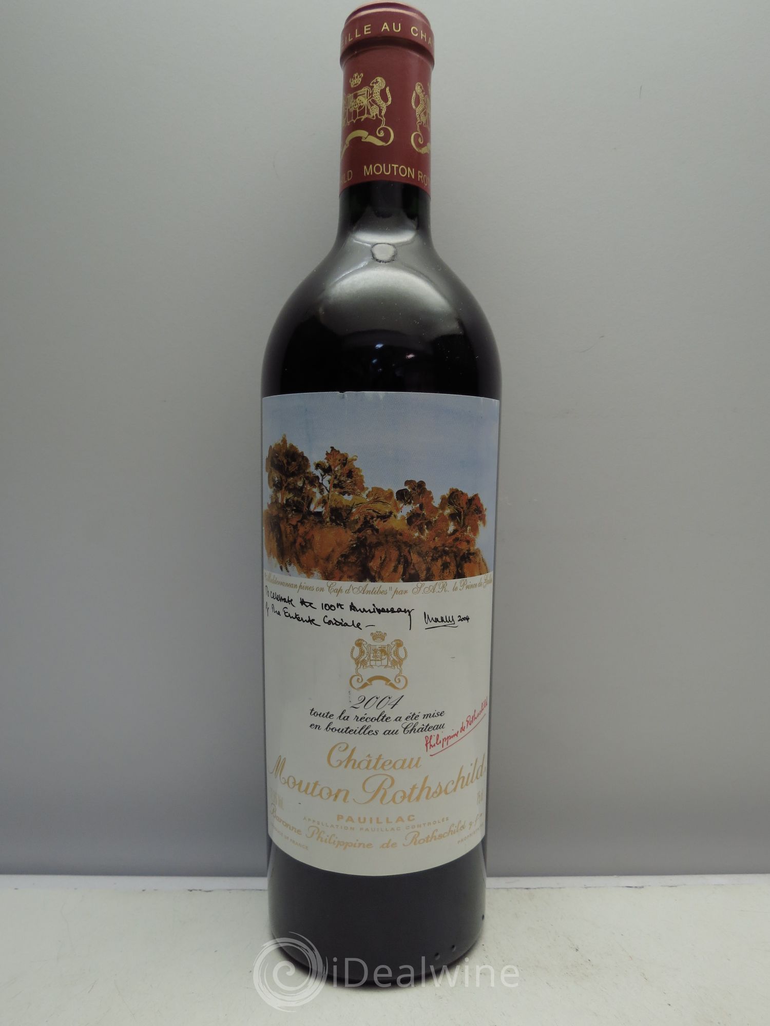 Château Mouton Rothschild 1er Grand Cru Classé 2004 - Lot de 1 bouteille - 0