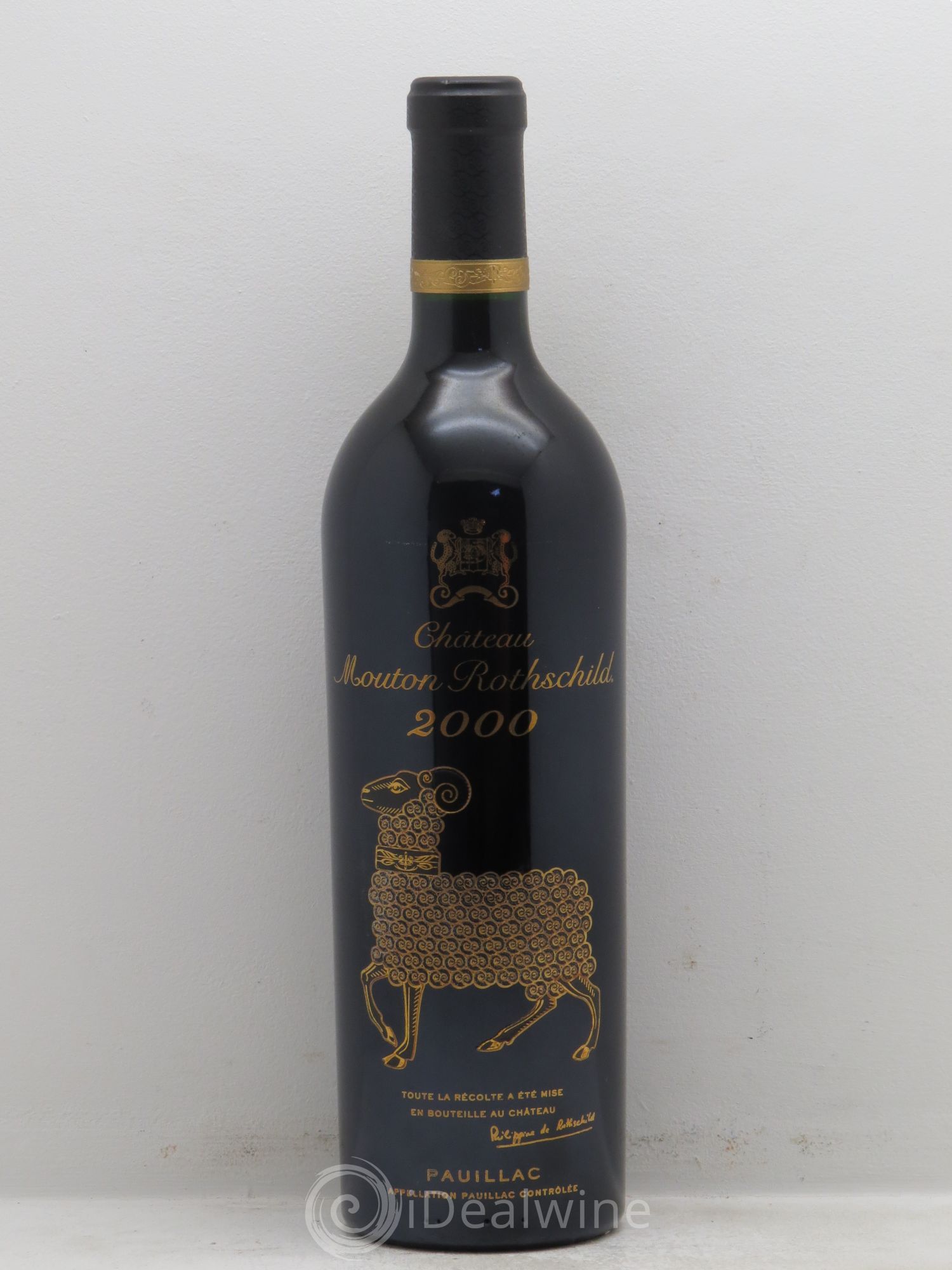 Château Mouton Rothschild 1er Grand Cru Classé 2000 - Lot de 1 bouteille - 0