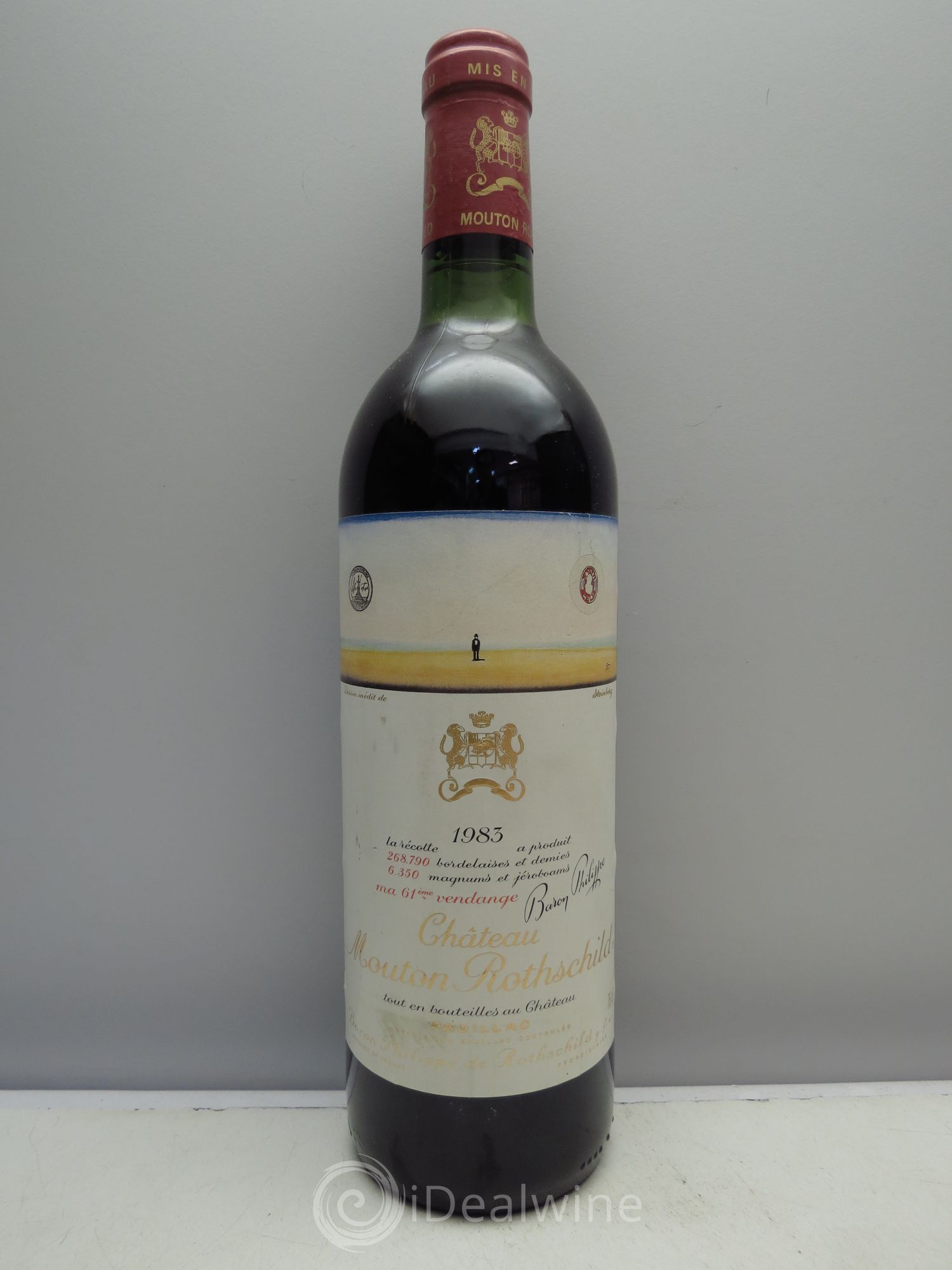 Château Mouton Rothschild 1er Grand Cru Classé 1983 - Lot de 1 bouteille - 0