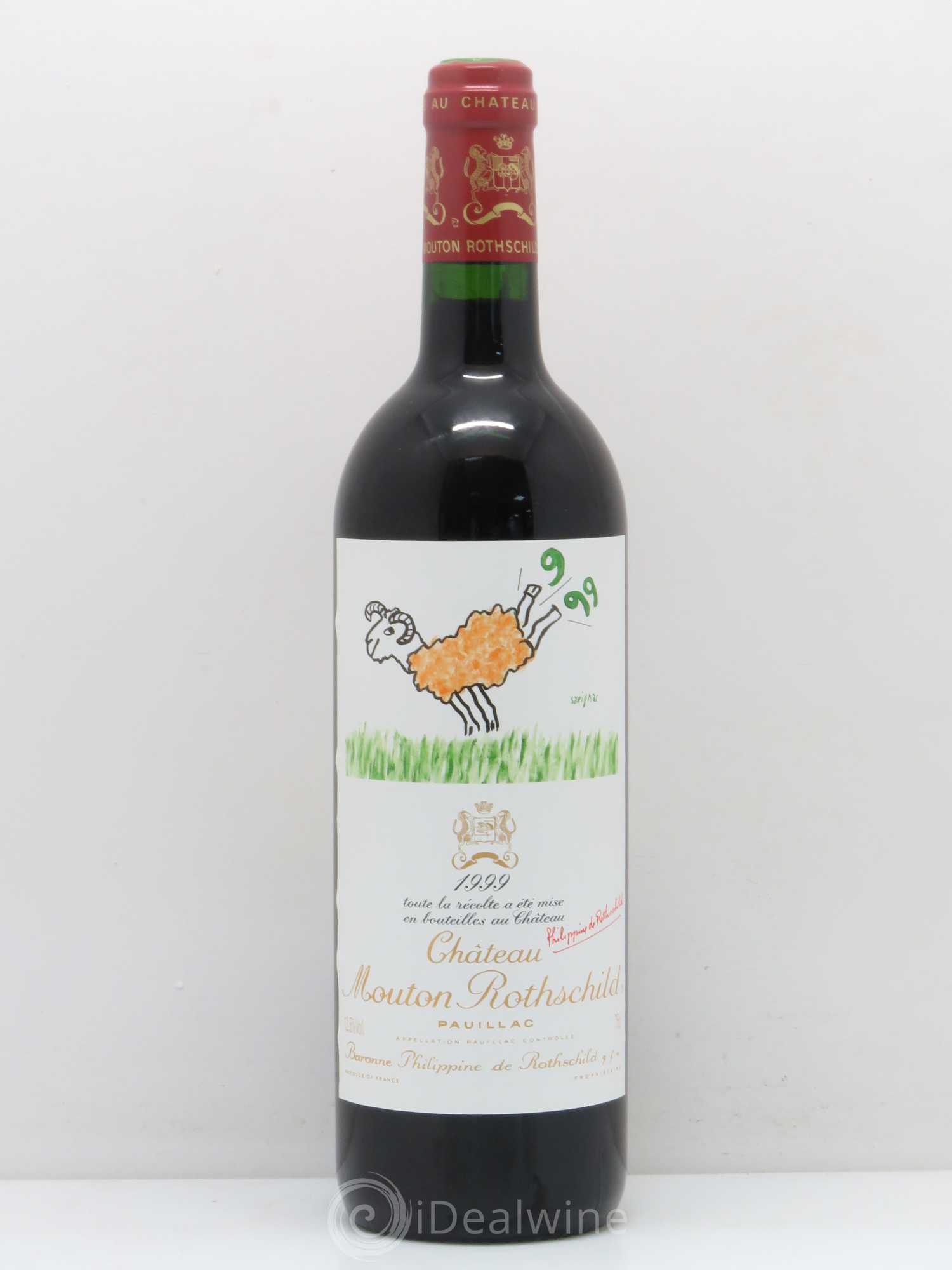 Château Mouton Rothschild 1er Grand Cru Classé 1999 - Lot de 1 bouteille - 0