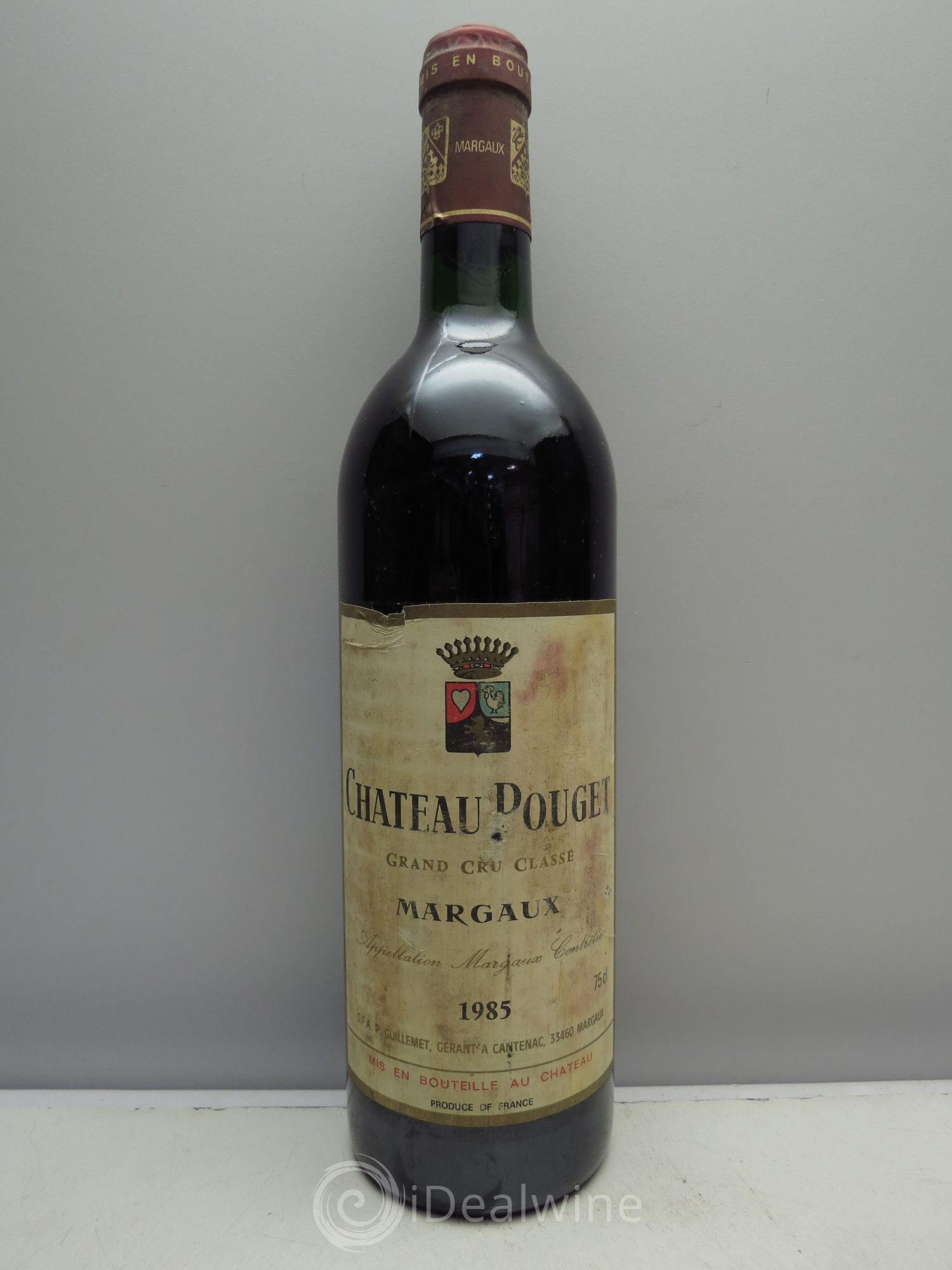 Château Pouget 4ème Grand Cru Classé 1985 - Lot de 1 bouteille - 0
