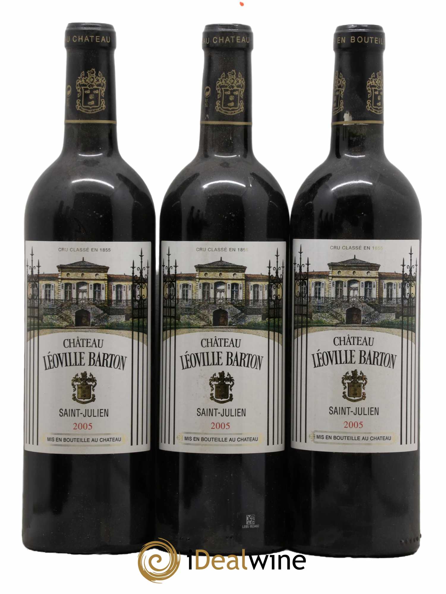 Château Léoville Barton 2ème Grand Cru Classé 2005 - Lot de 3 bouteilles - 0