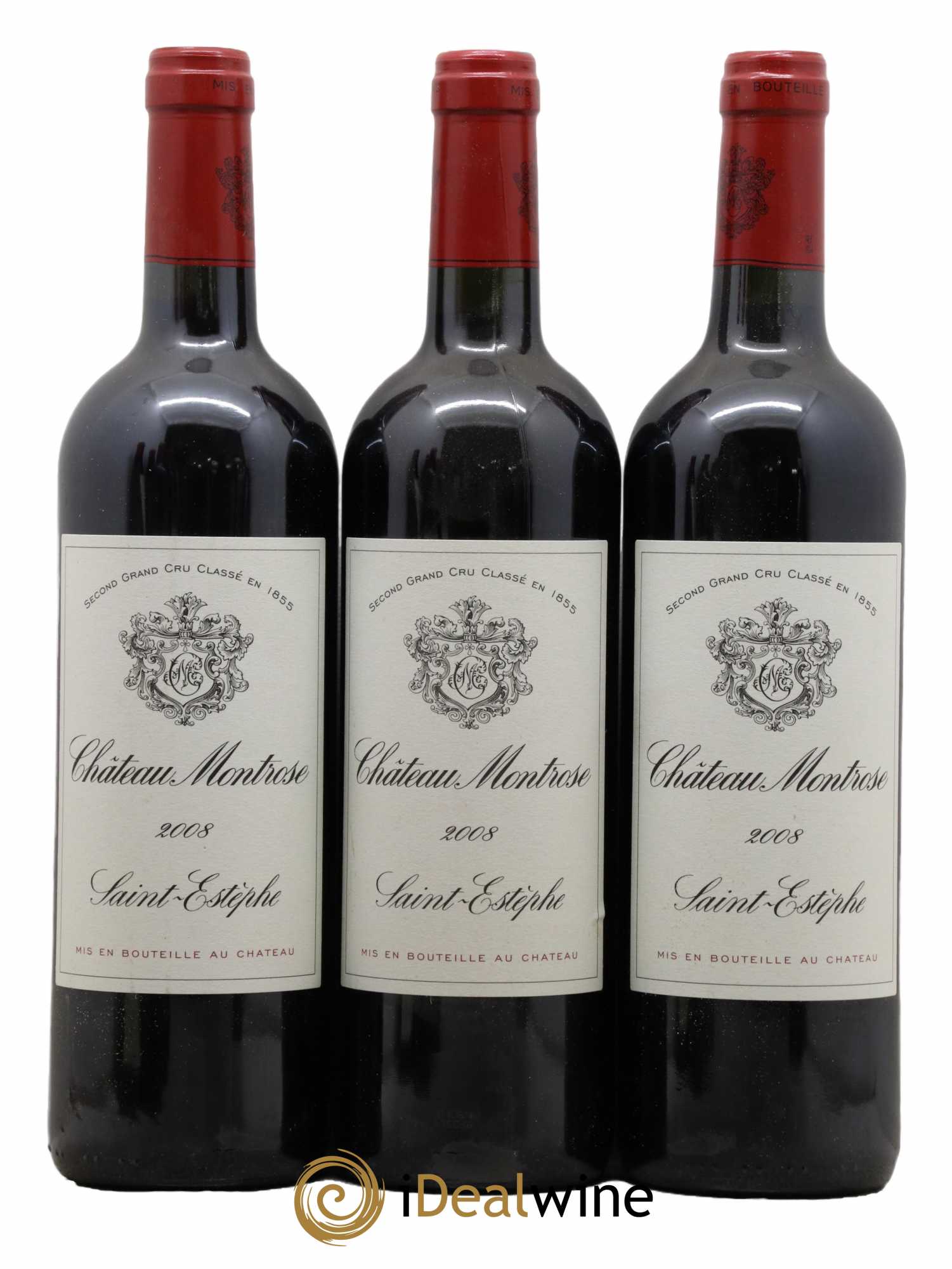 Château Montrose 2ème Grand Cru Classé 2008 - Lot de 3 bouteilles - 0