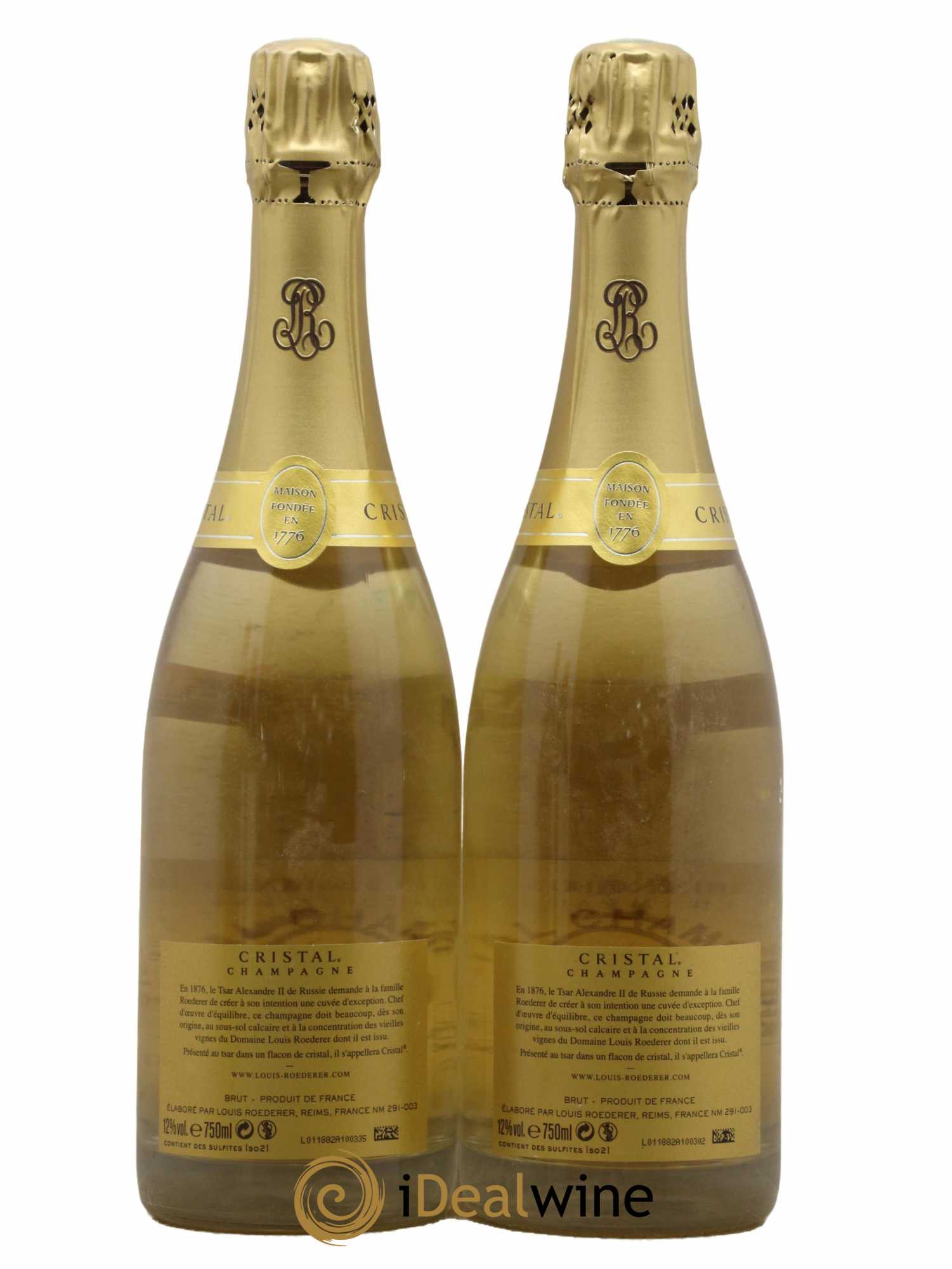 Cristal Louis Roederer 2009 - Lot de 2 bouteilles - 1