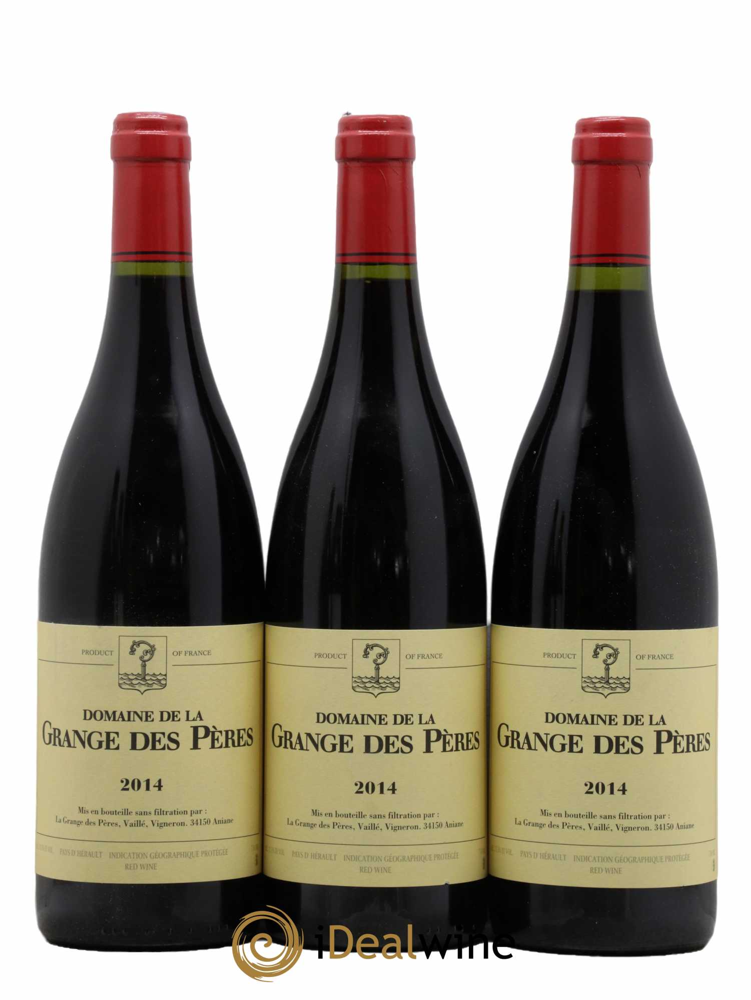 Pays d'Hérault Grange des Pères Laurent Vaillé 2014 - Lot de 3 bouteilles - 0