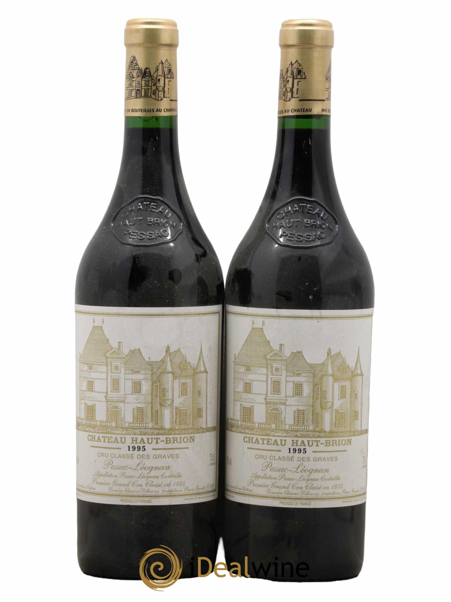 Château Haut Brion 1er Grand Cru Classé 1995 - Lot de 2 bouteilles - 0