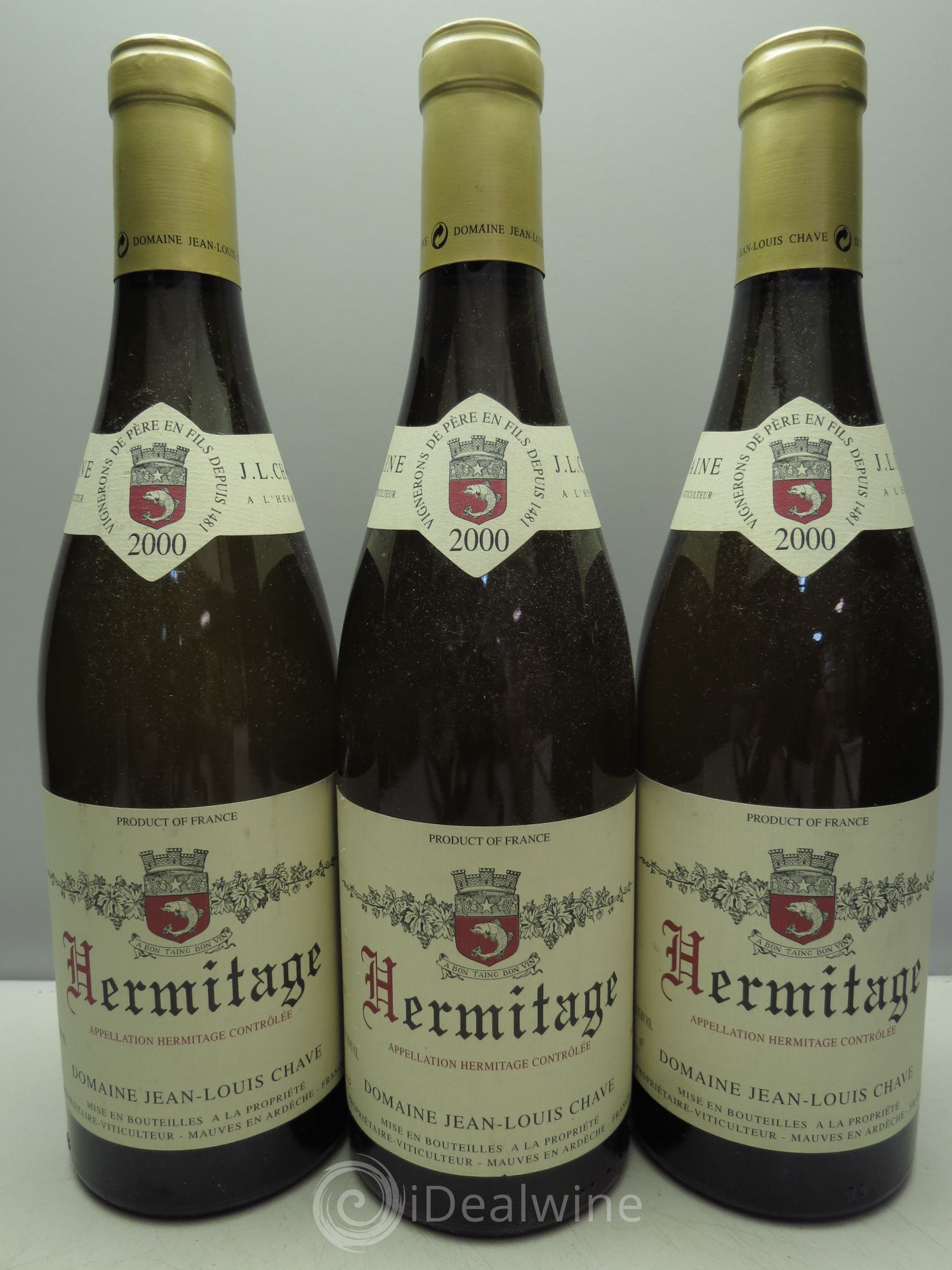 Hermitage Jean-Louis Chave 2000 - Lot de 3 bouteilles - 0